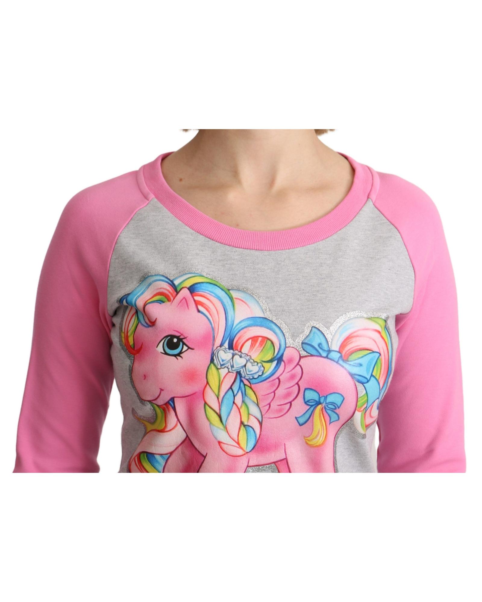 Pre-owned Moschino Mein Kleines Pony-pullover-kleid - Dresses - Gray -size 40