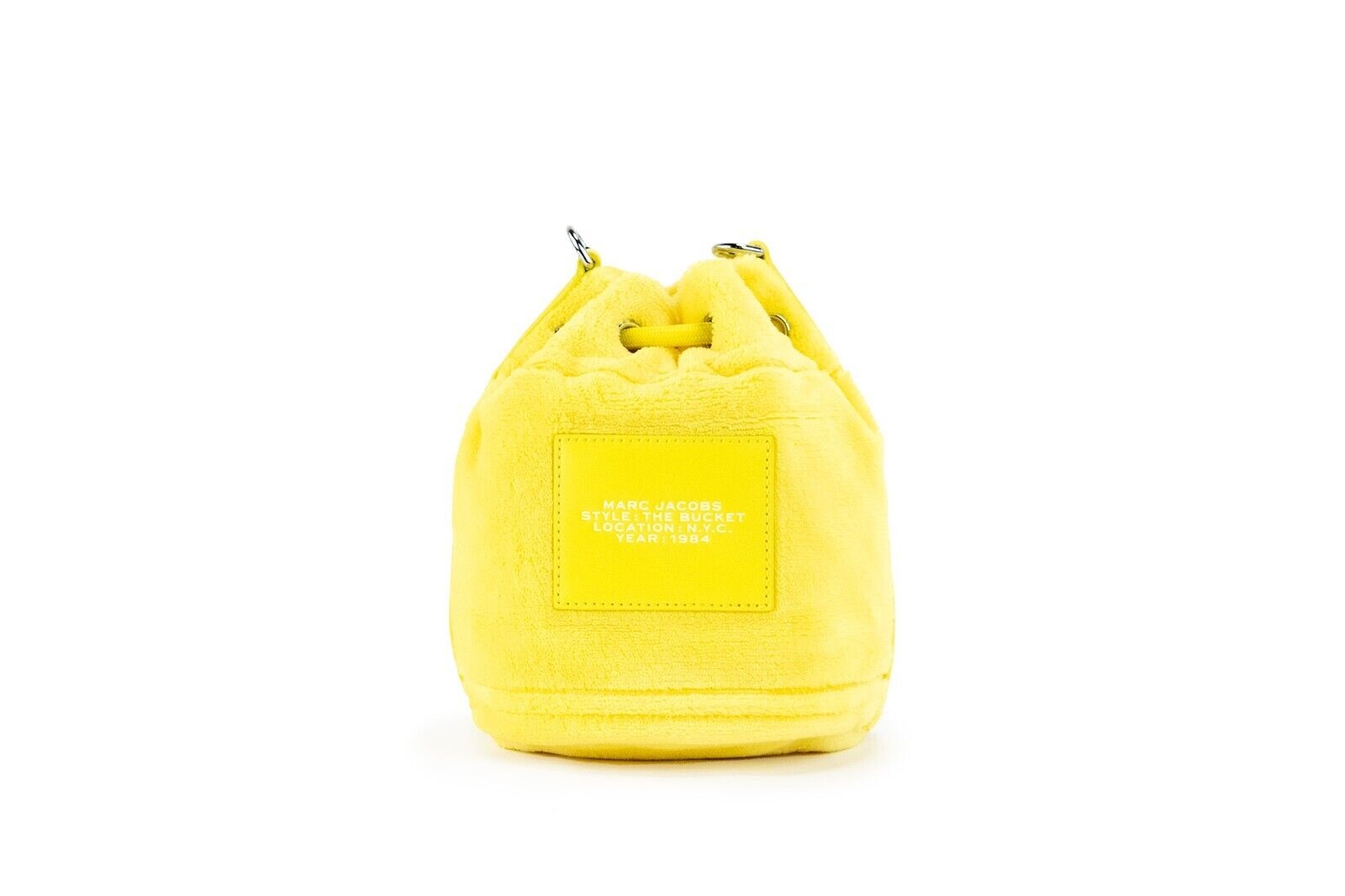 Marc Jacobs Mini Bucket Bag Fuzzy Yellow Women Plush Terry