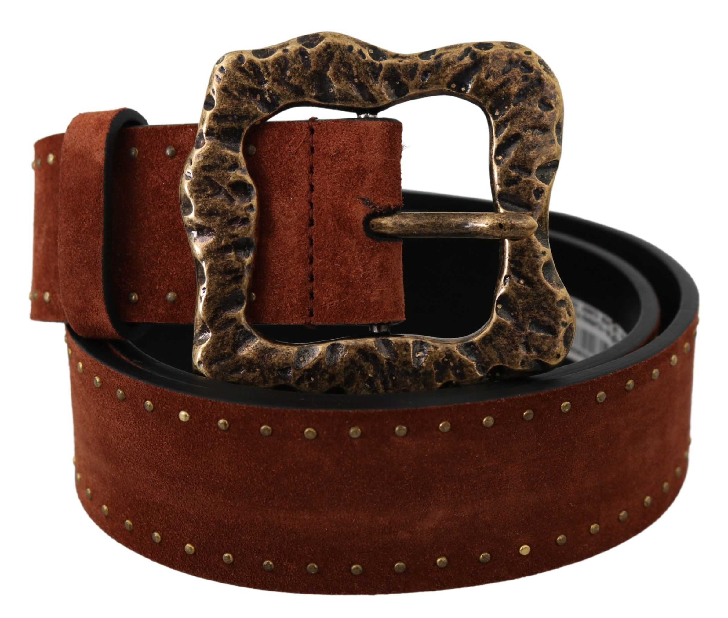 Suede Leather Studded Baroque Belt