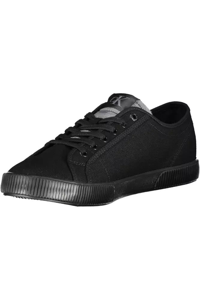 Recycled Black Cotton Sneaker