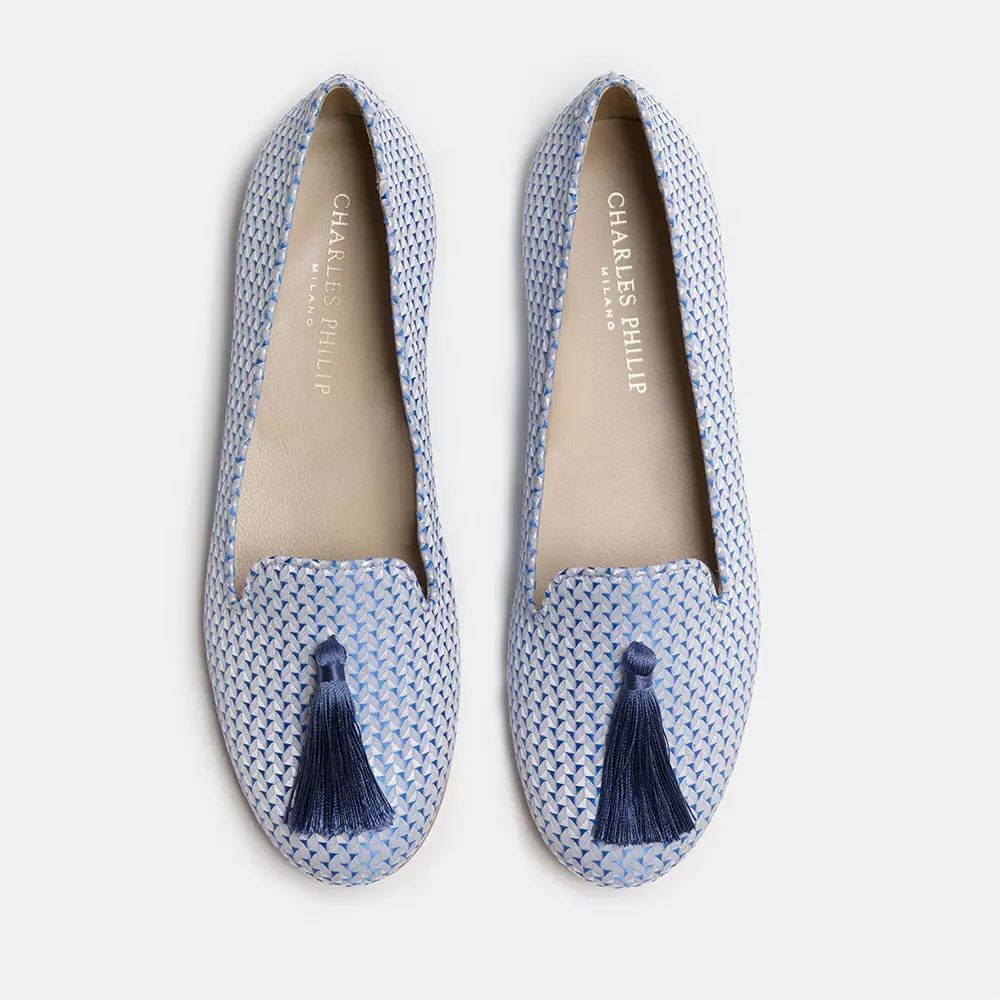 Silk Alba Loafers with Ovalina Detail and Rubber Sole