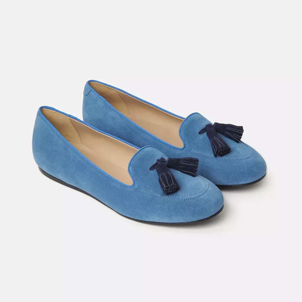 Suede Moccasins with Tassel