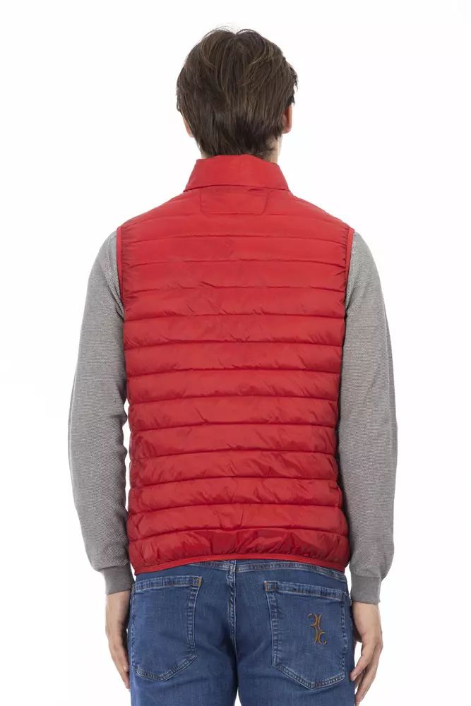 Sleeveless Polyester Jacket with Zip Details