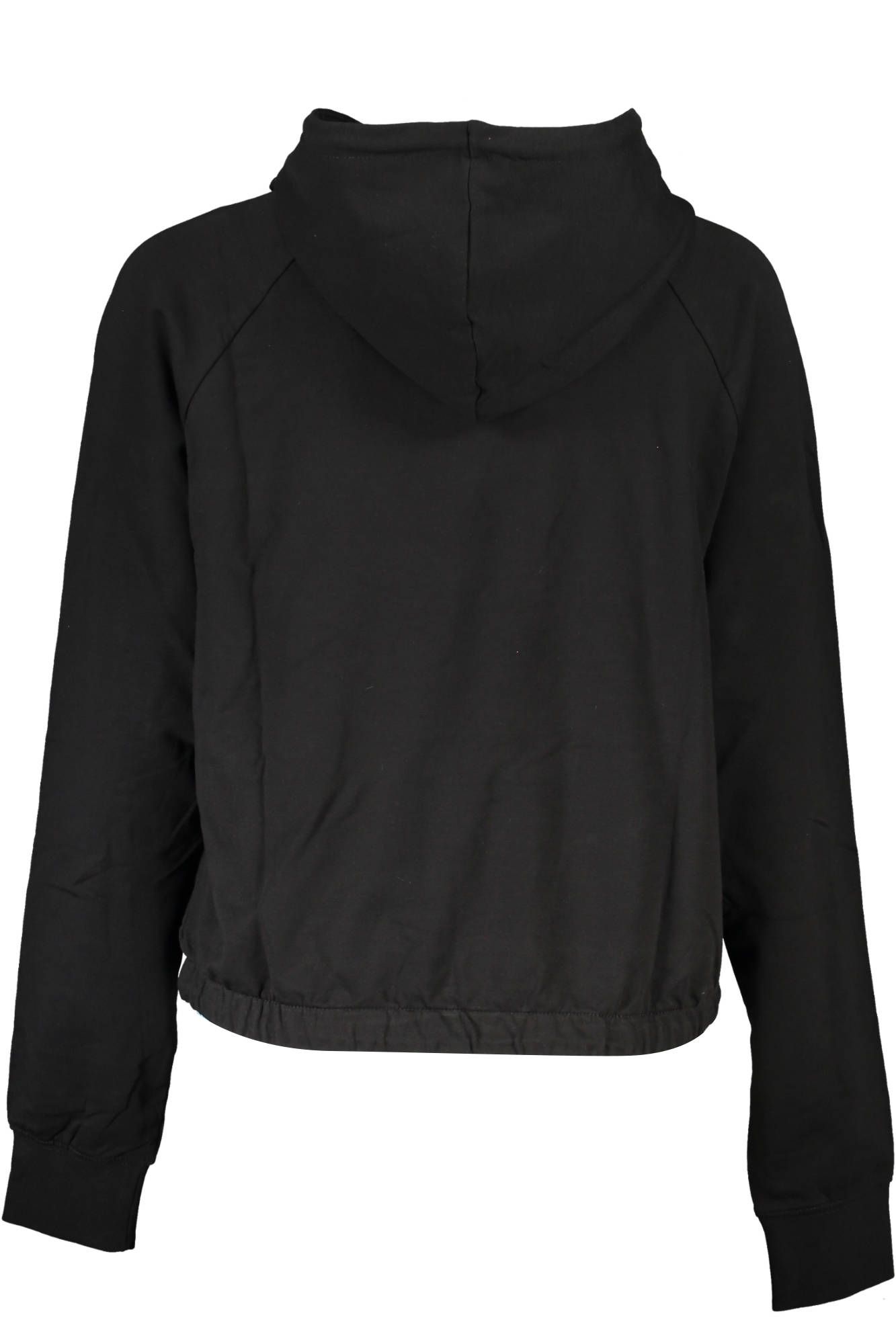 Cotton Hooded Black Sweater
