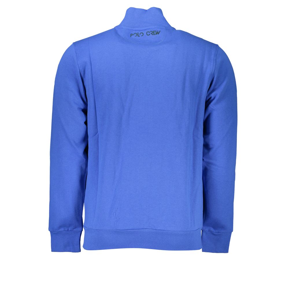 Fleece Embroidered Sweatshirt with Zipper