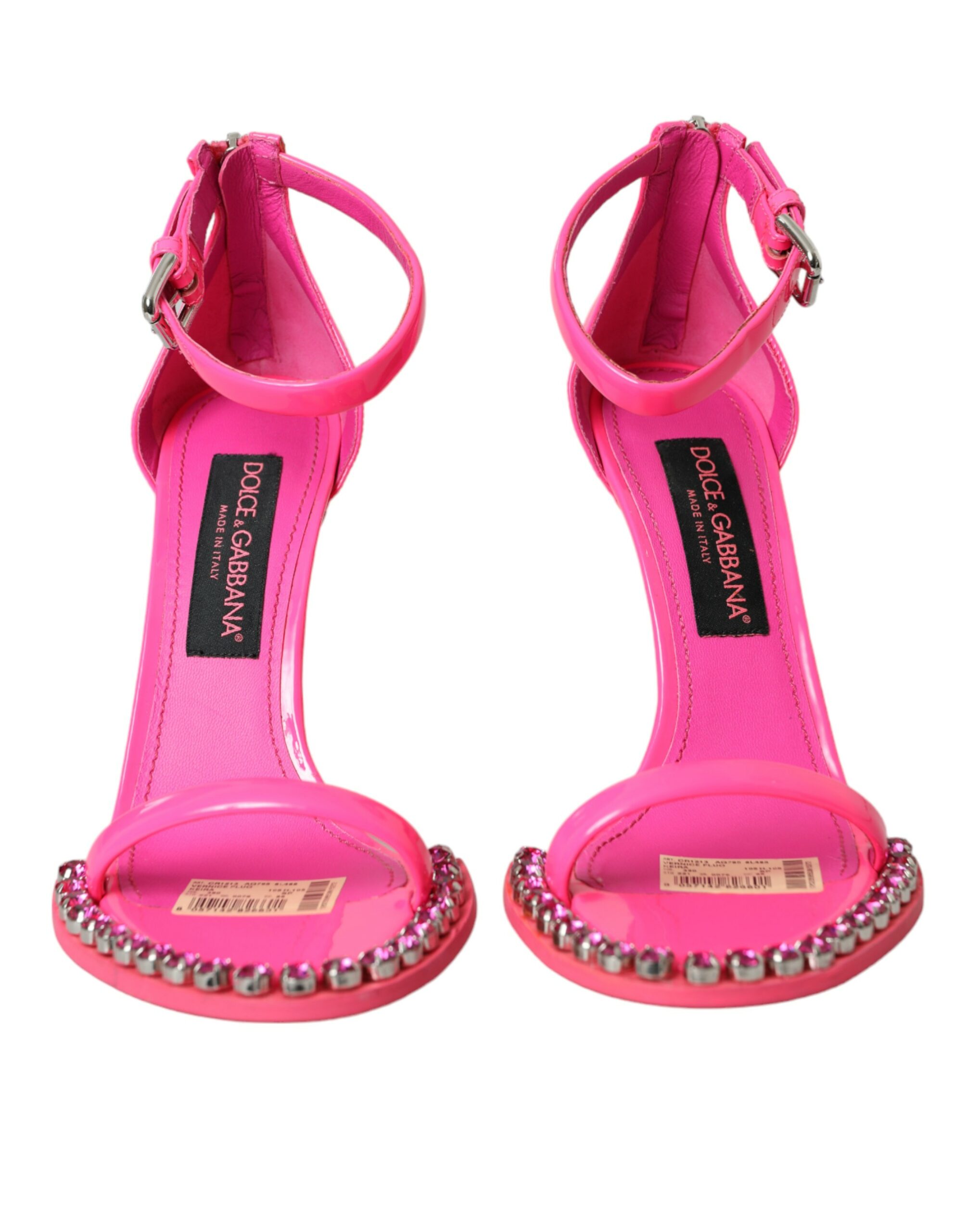 サンダル・ミュール Dolce & Gabbana Pink Patent Leather Sandals Patent leather sandals in Pink for Girls | Dolce&Gabbana® US