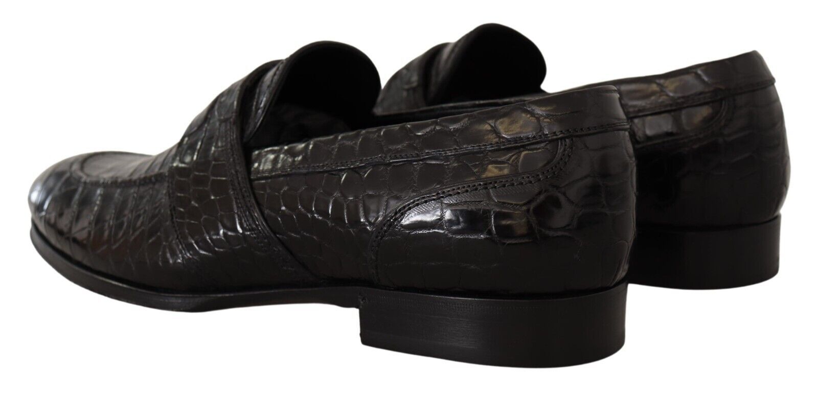Exquisite  Crocodile Leather Slip-On Moccasin Shoes