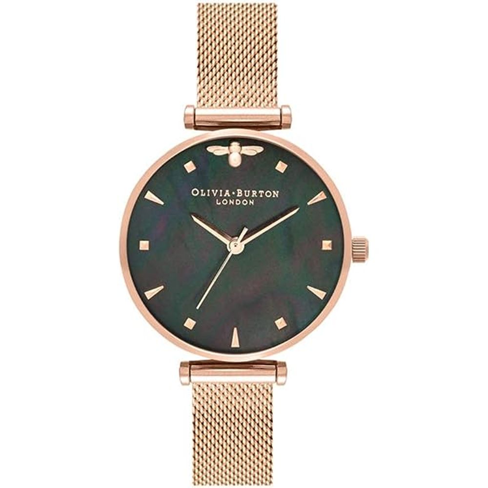 Olivia Burton Midi Dial Rose Gold Mesh Watch OB0B16AM145AC