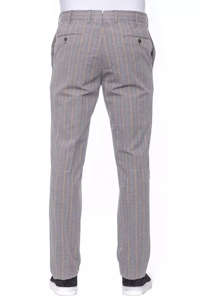 Cotton Trousers with Overlapping Closure