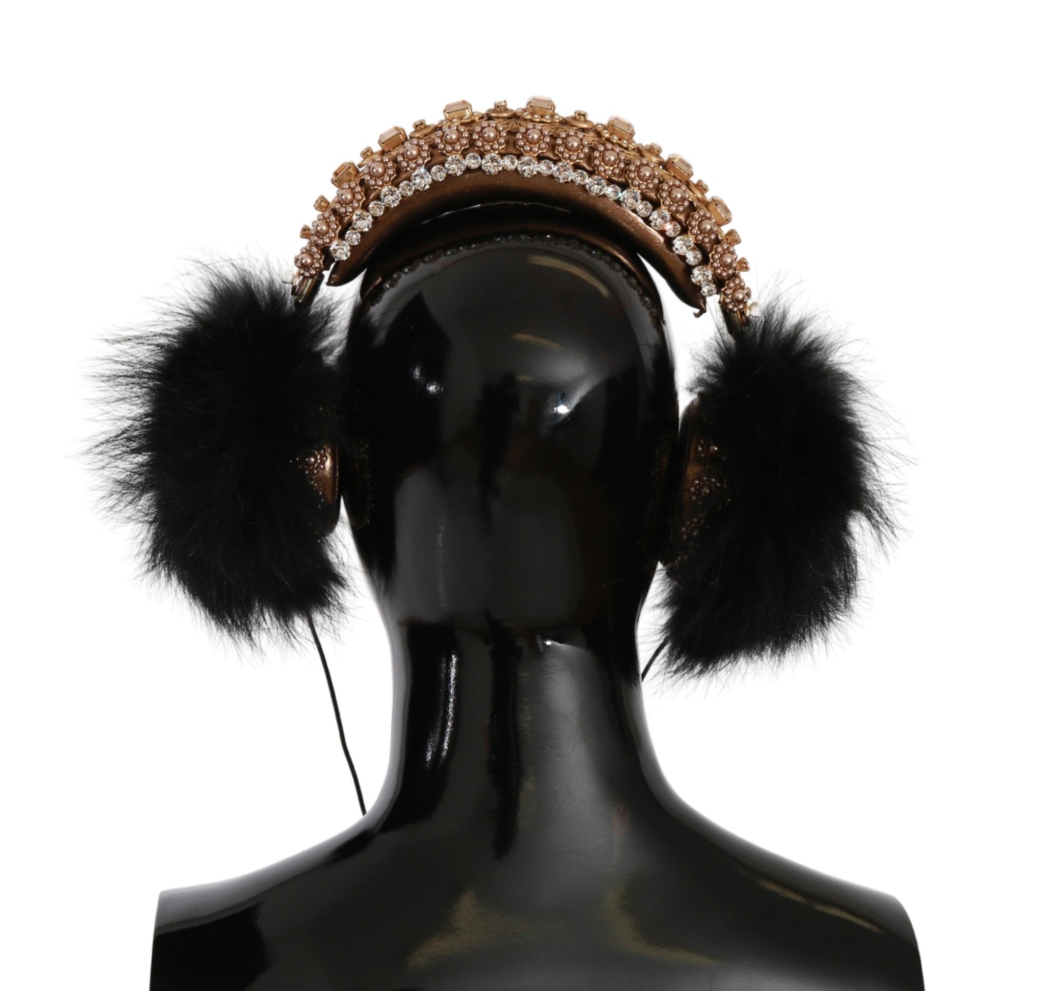 Crystal Fur Headset Audio Headphones