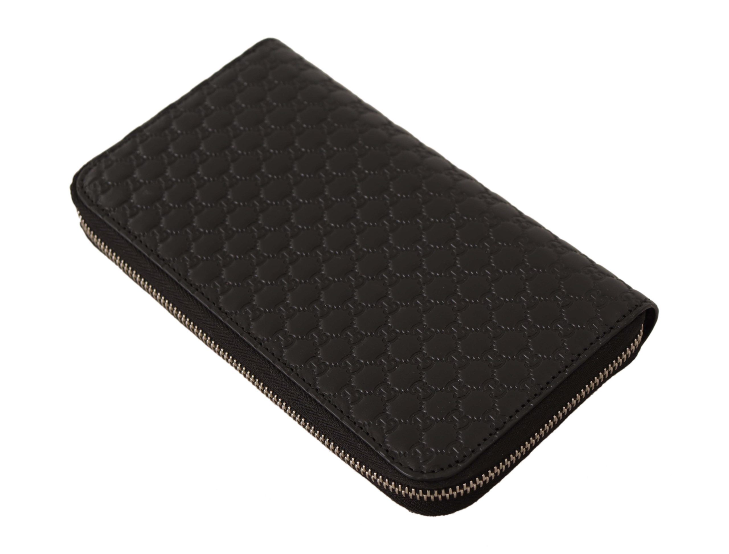 Microguccissima Leather Zipper Wallet