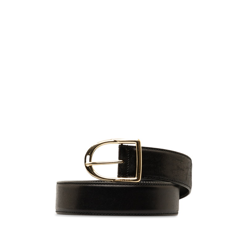 Black Leather Belt - AB Condition