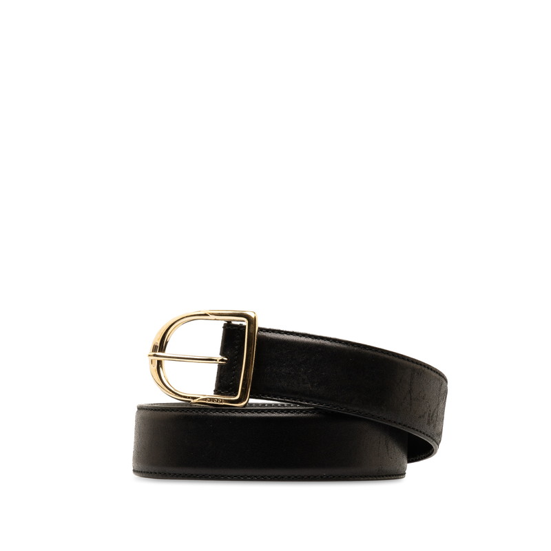 Black Leather Belt - AB Condition