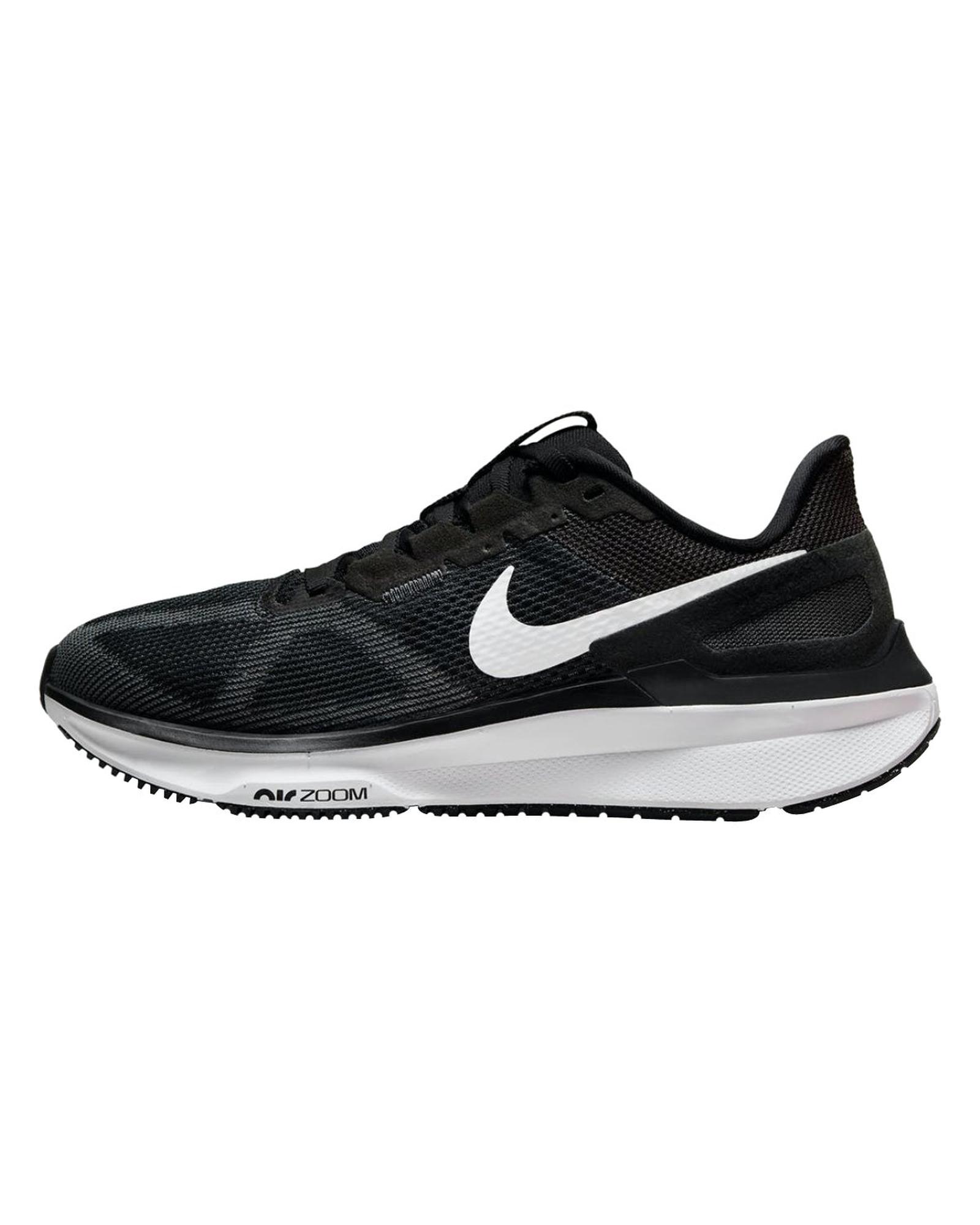 Pre-owned Nike Stable And Cushioned Road Running Shoes - Black -size 7.5 In Schwarz