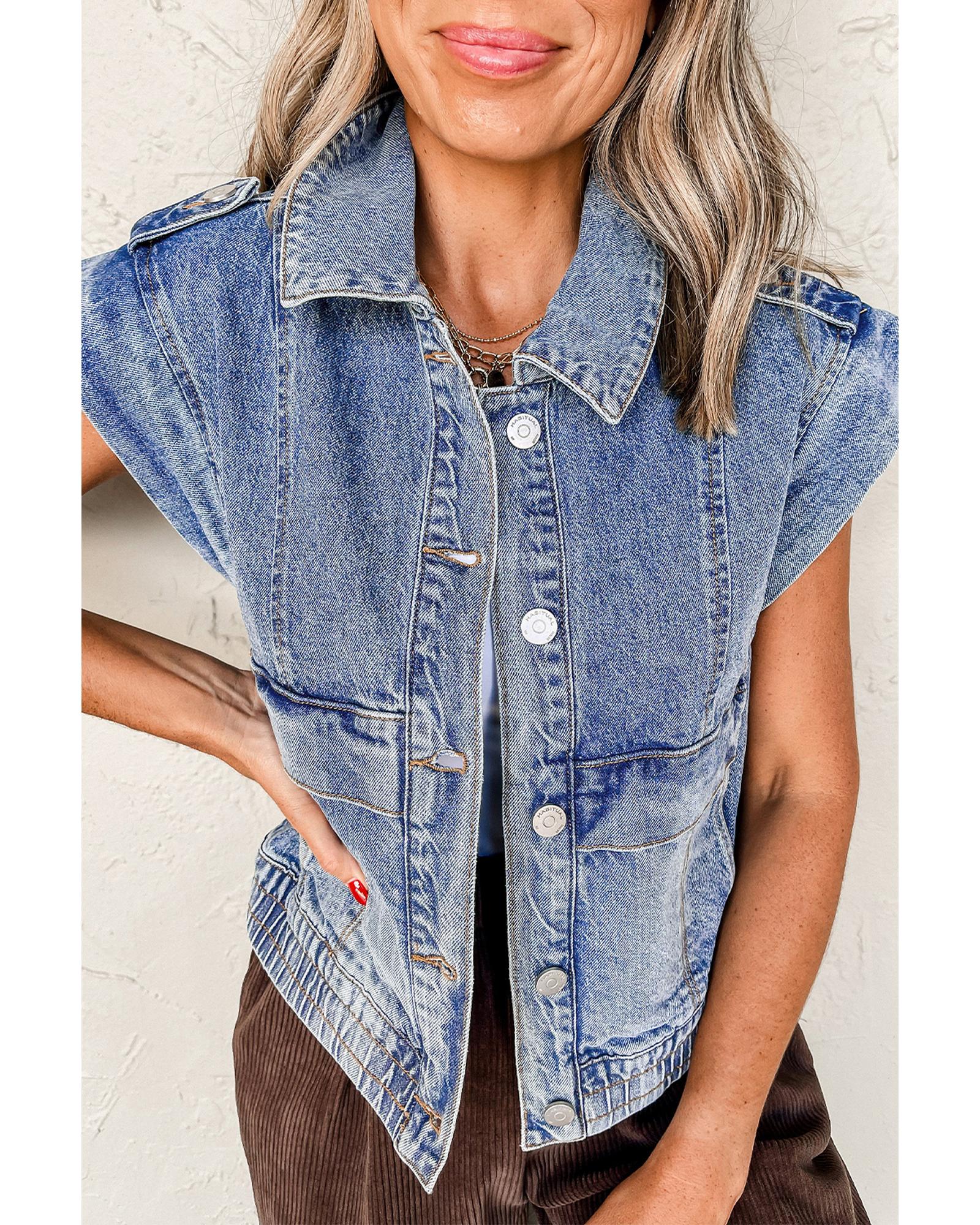 アウターその他 LEVI'S Woman Waistcoat Blue 001T9 0003 Jaylah Lightweight Vest - Blue | Levi's® MC