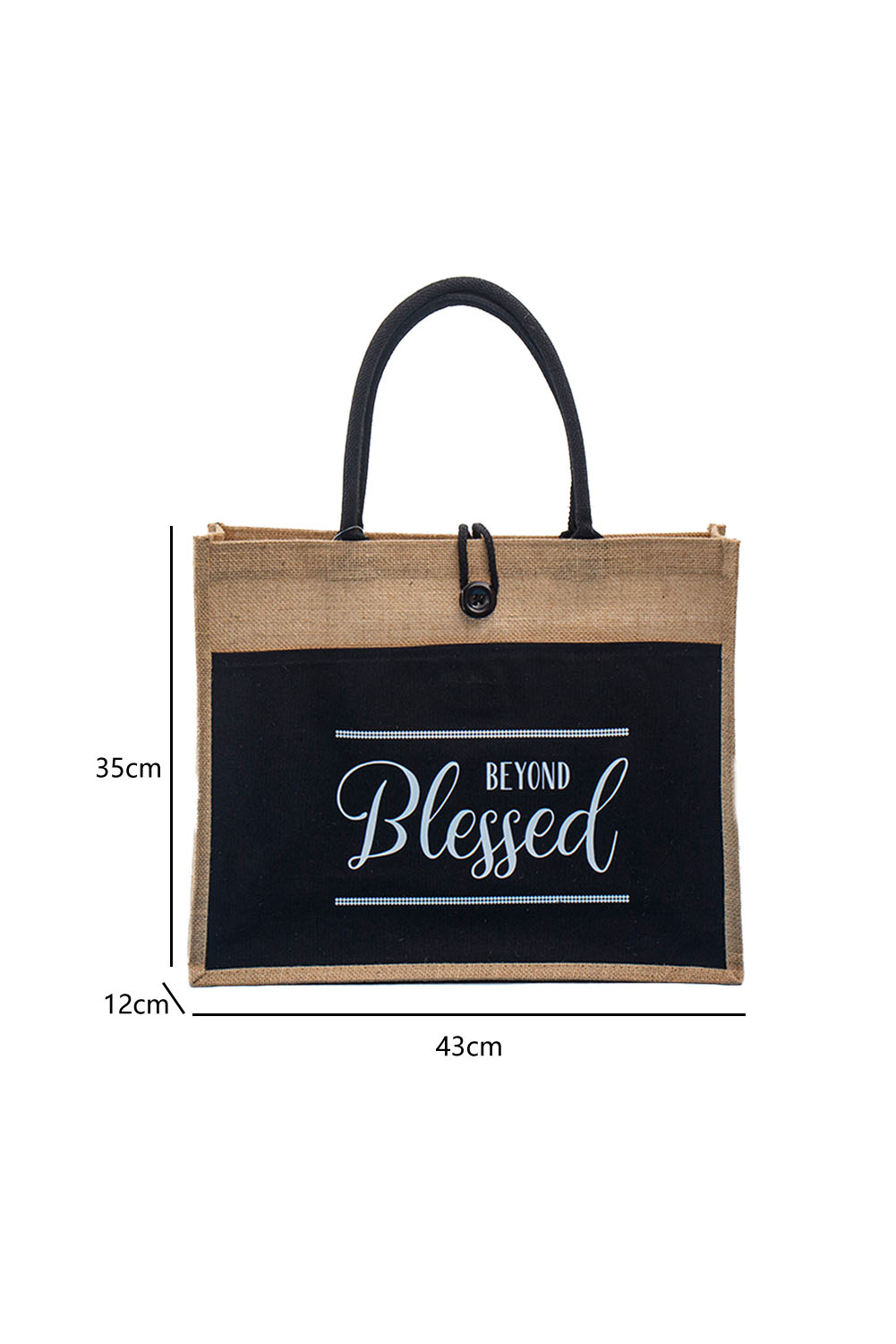 Azura Exchange BEYOND Blessed Vintage Burlap Bag | Flax Material