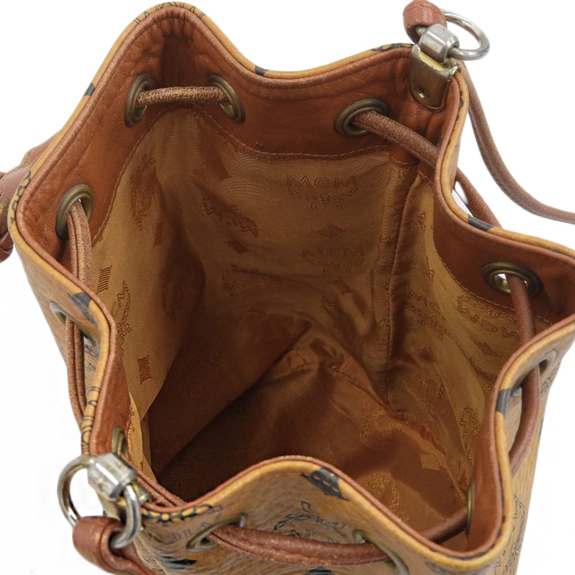 Elegant Brown Canvas Shoulder Bag