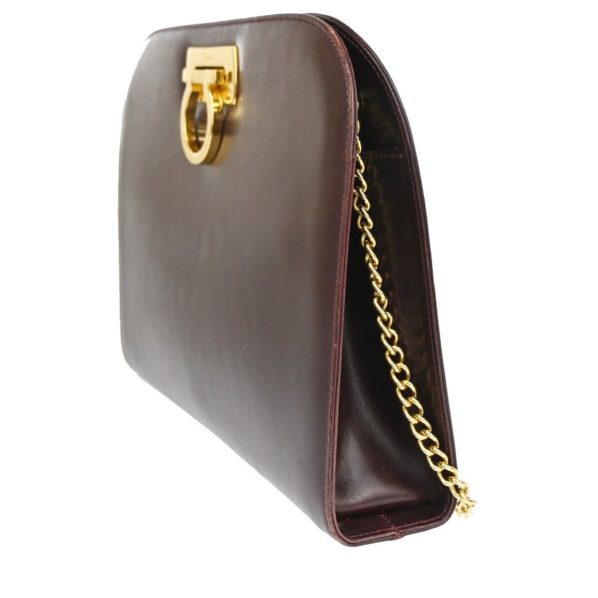 Burgundy Leather Shoulder Bag