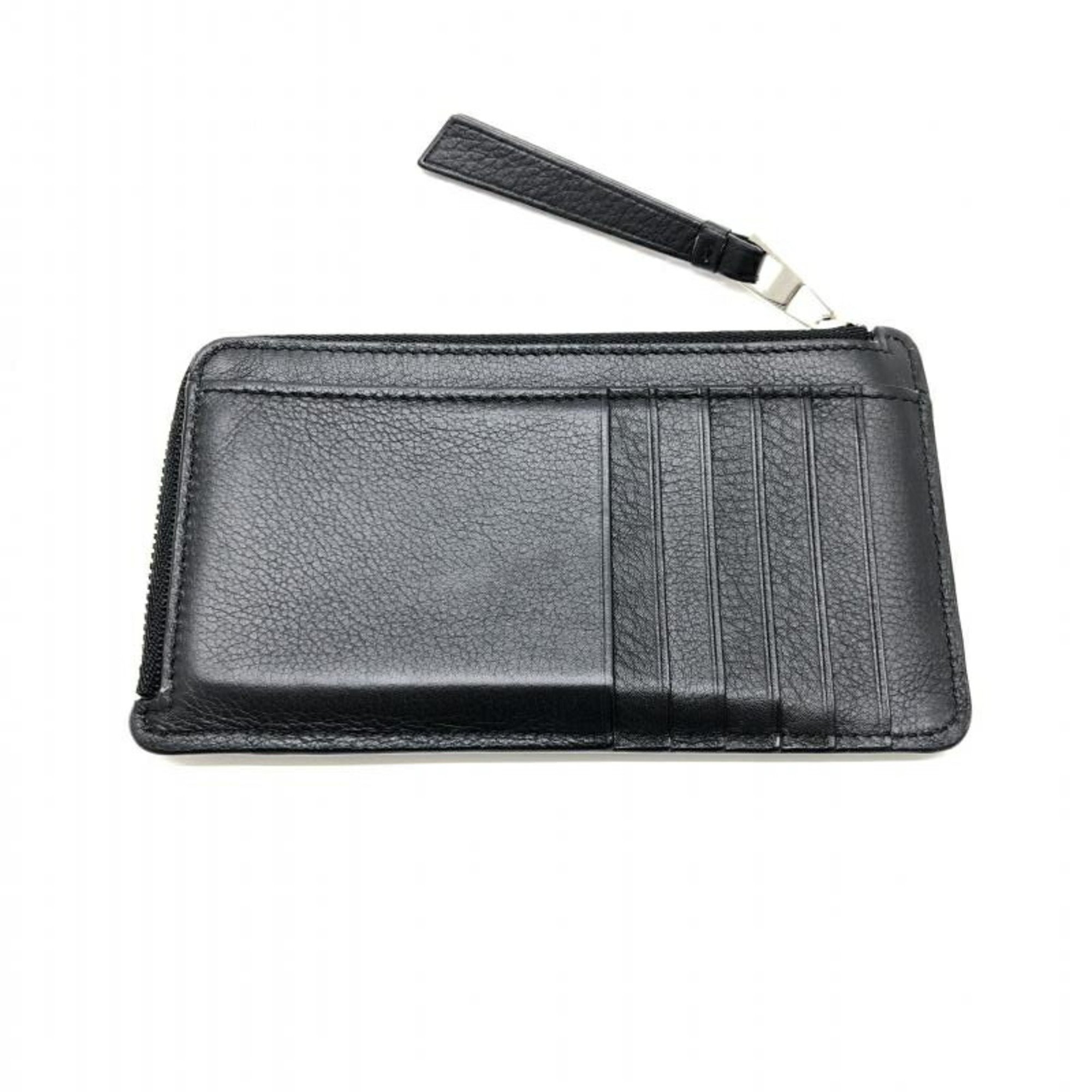 Leather Puzzle Cardholder by Loewe - Black