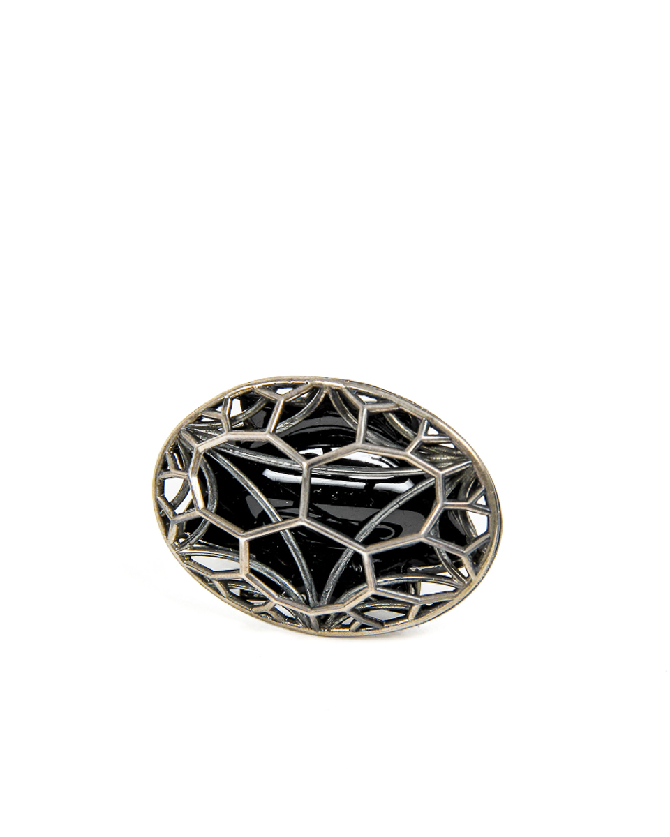 Silver Ring with Unique Design