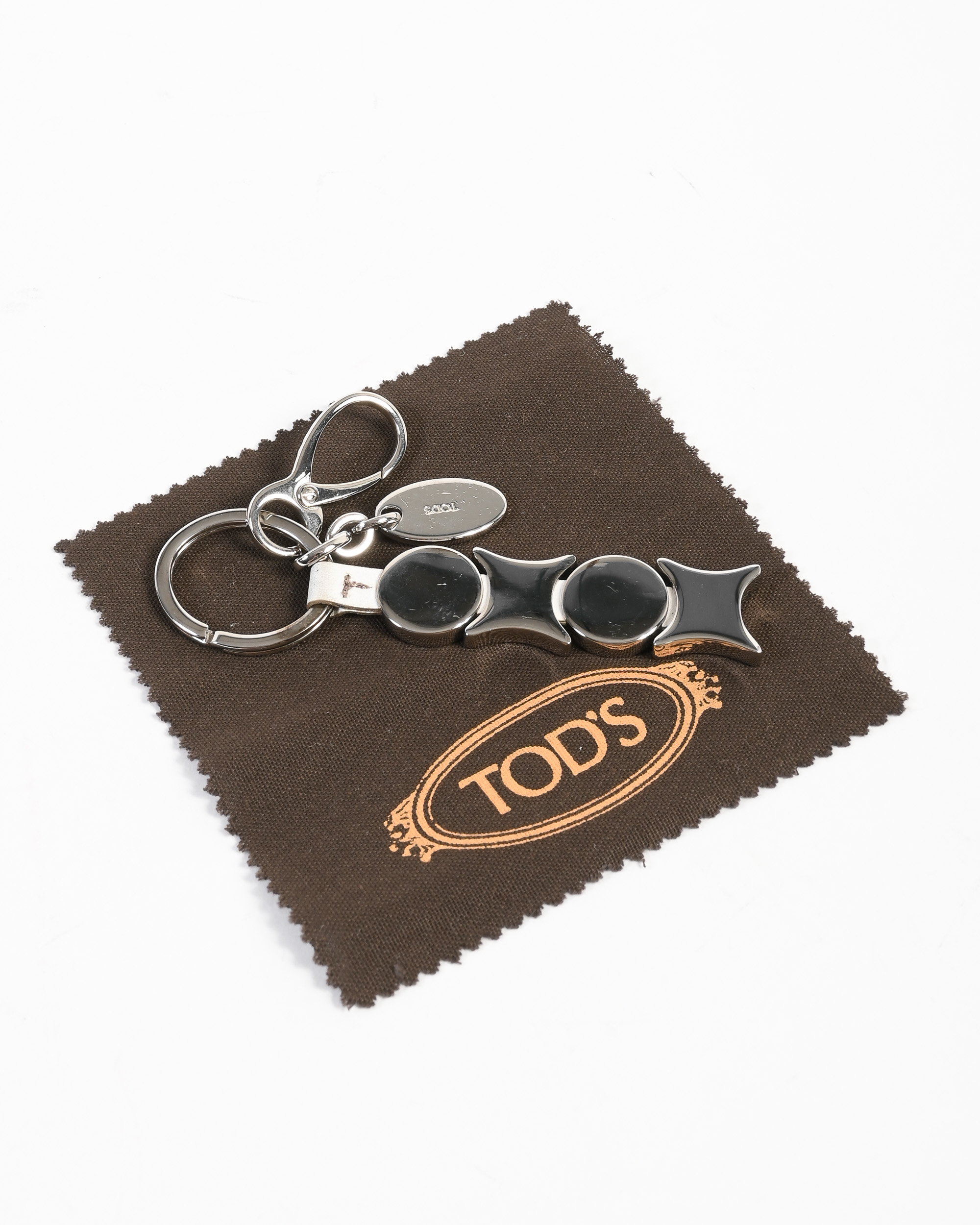 Leather and Metal Keychain