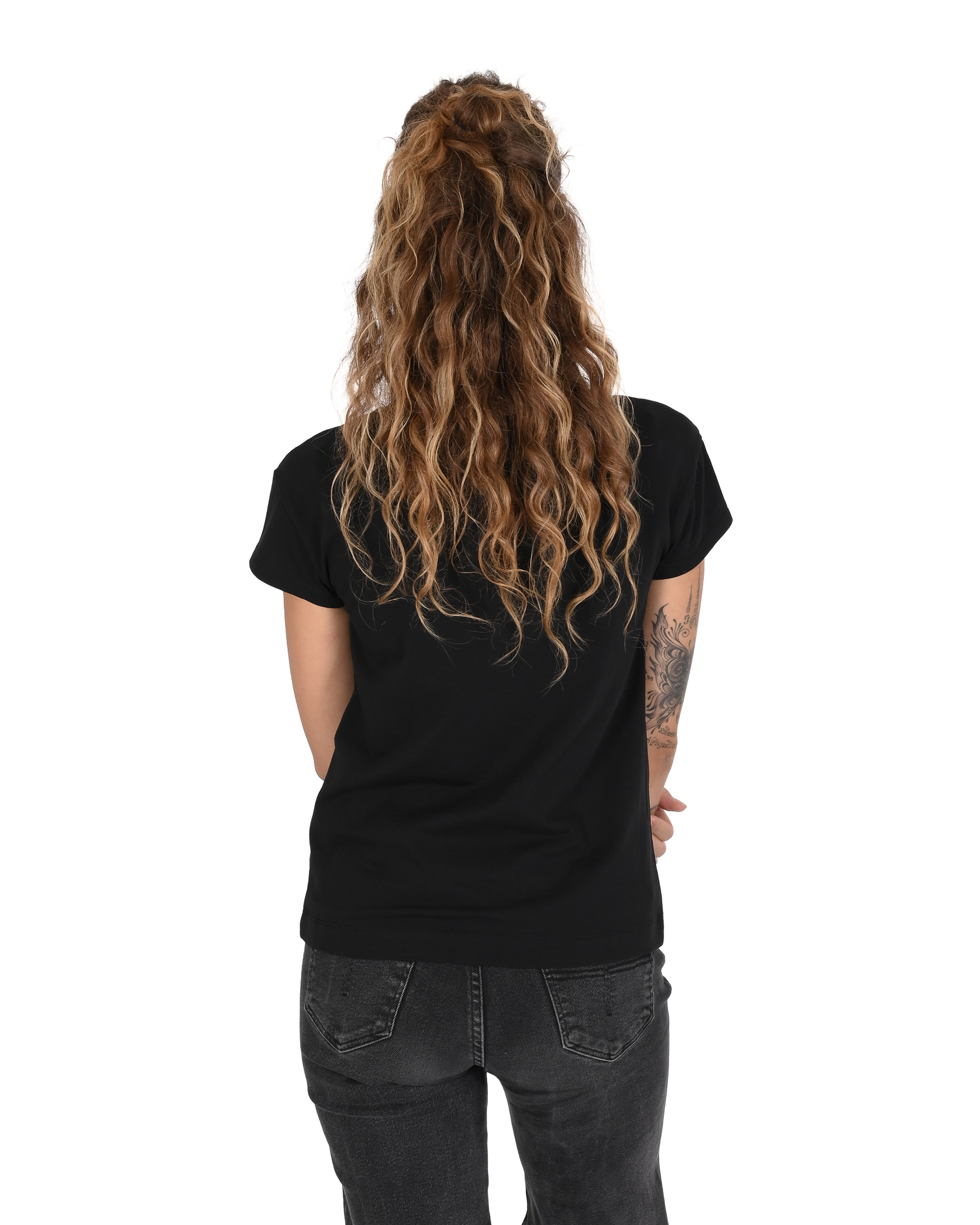 Black Cotton T-Shirt by Love Moschino
