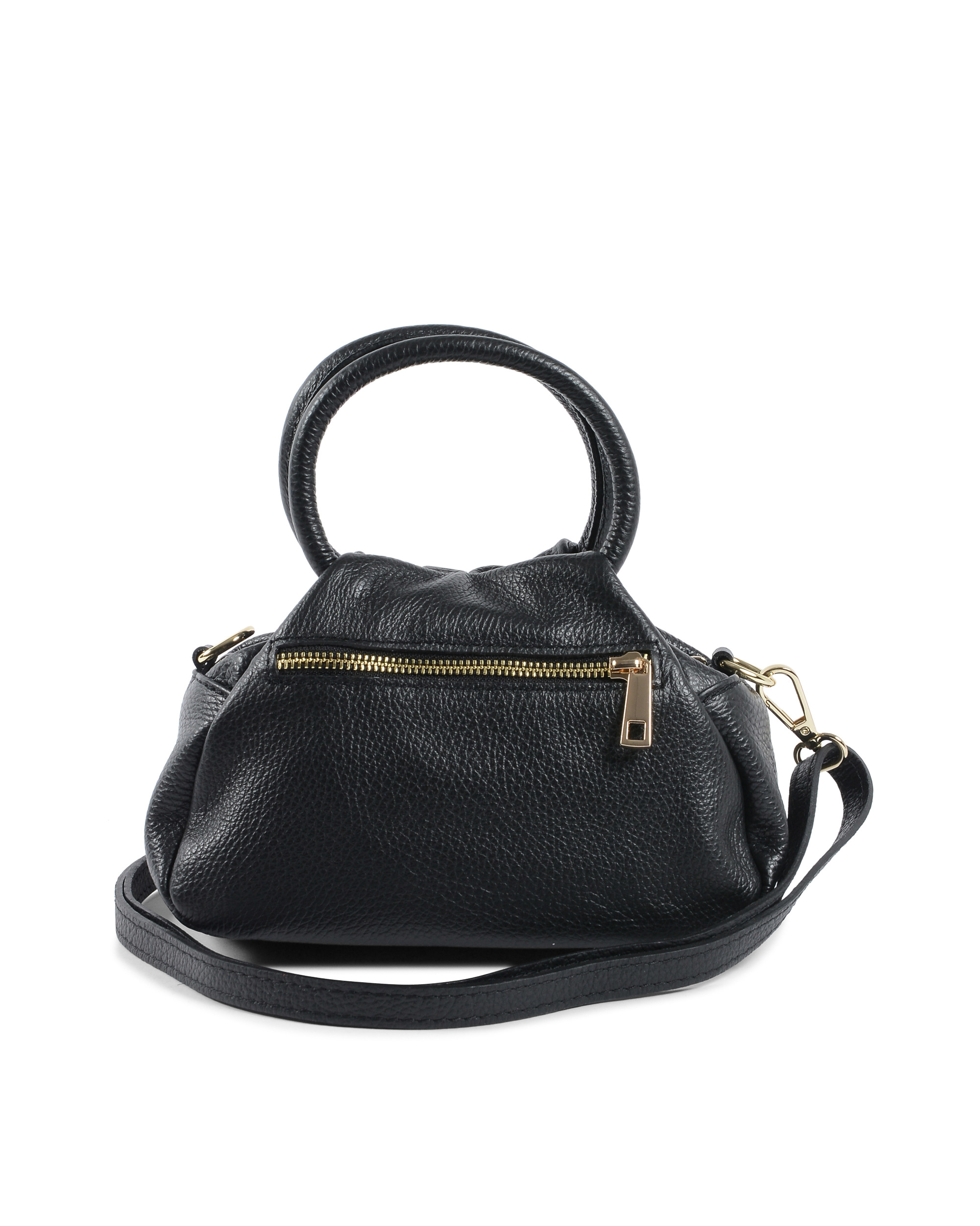 Black Leather Mini Bag