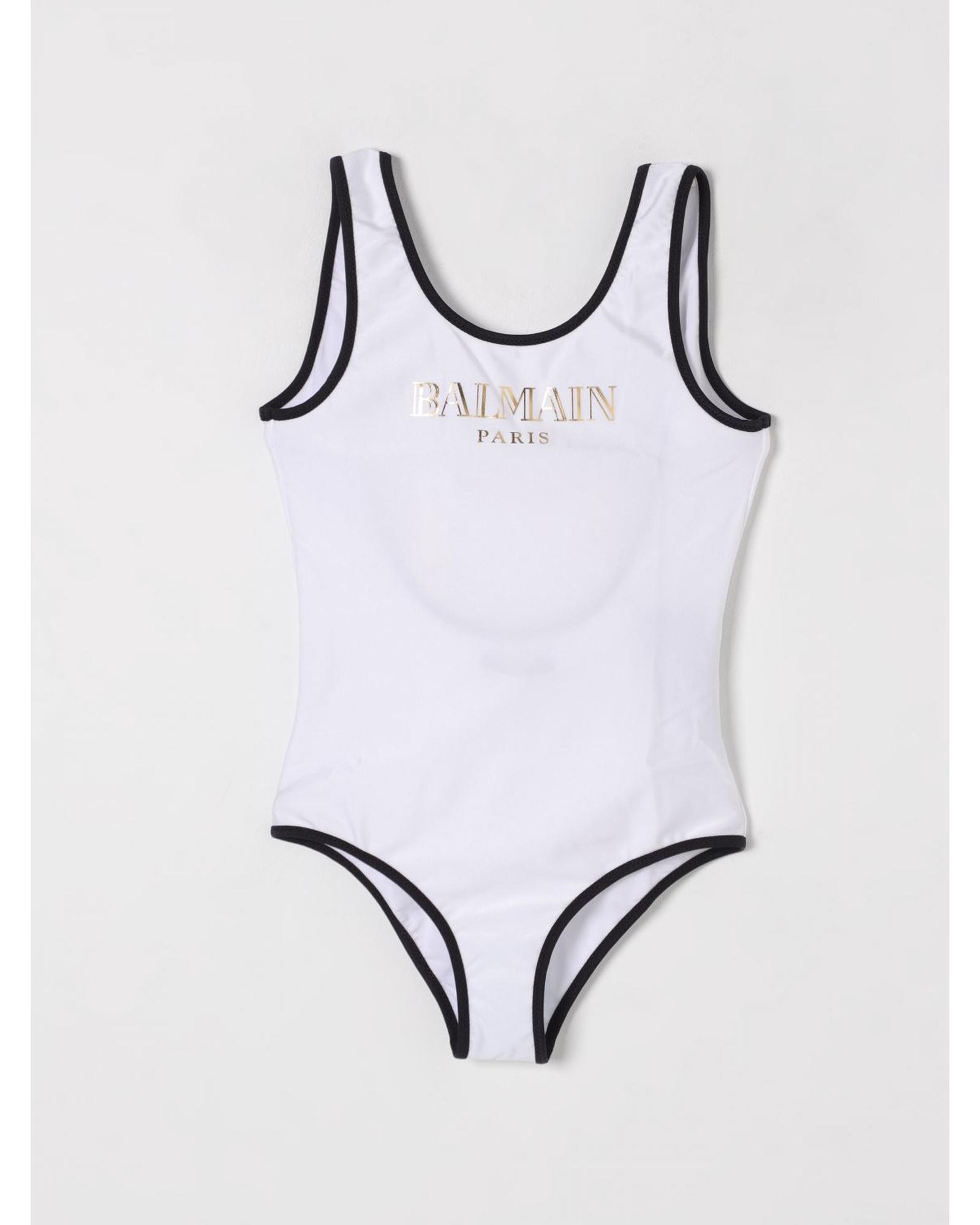 Balmain Swimsuit OnePiece Kids White Swimwear - Picture 3 of 6