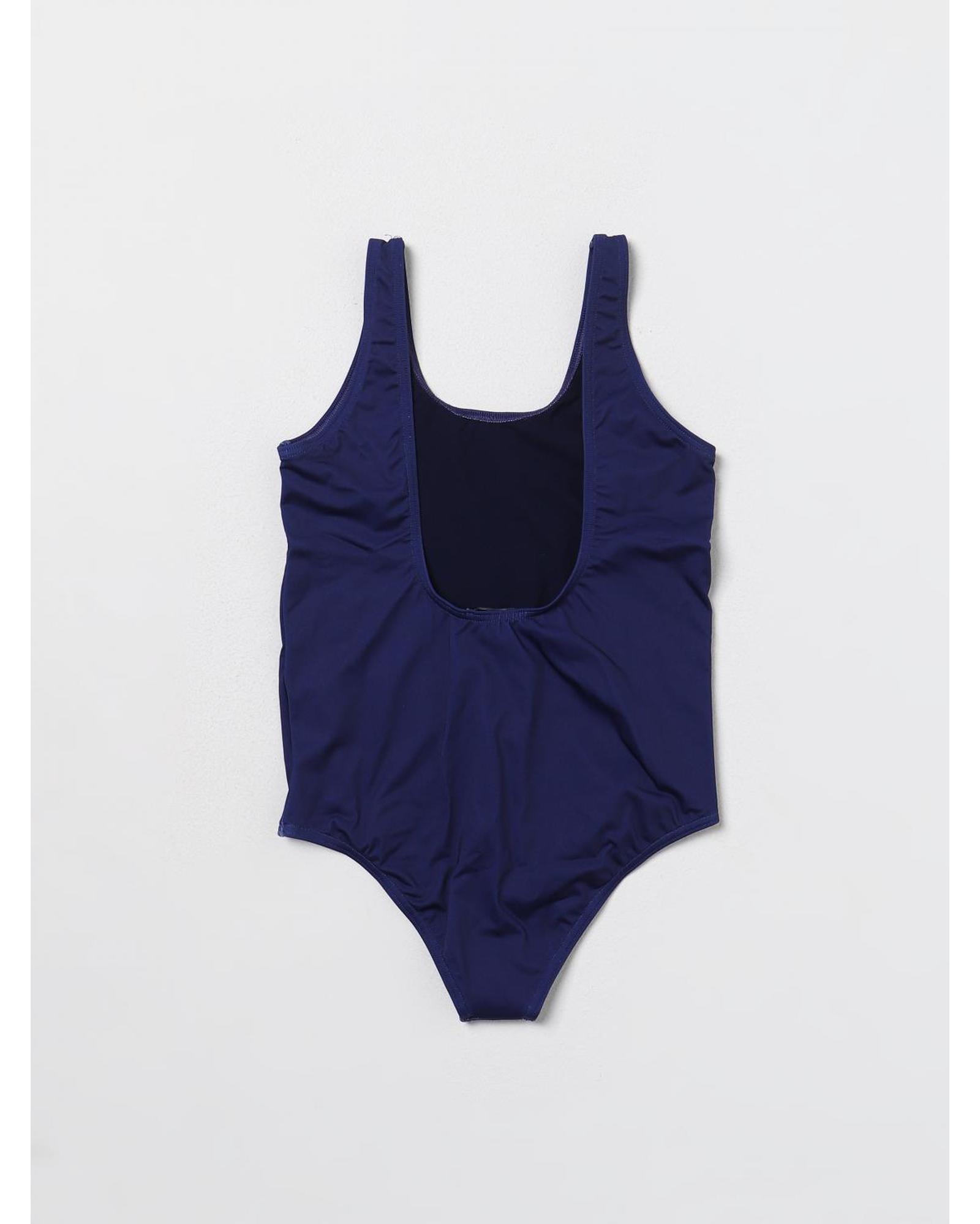 Moschino Swimsuit Logo OnePiece Kids Blue Swimwear - Picture 5 of 15