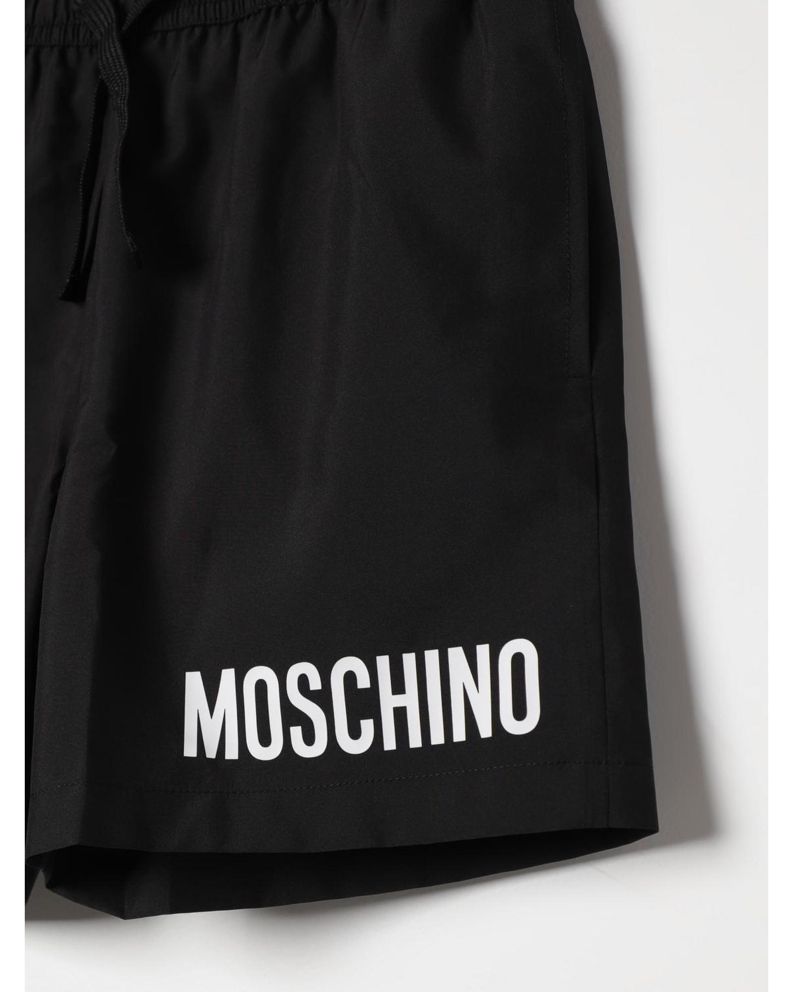Moschino Swim Trunks Logo Detail Kids Black One Piece - Picture 9 of 9