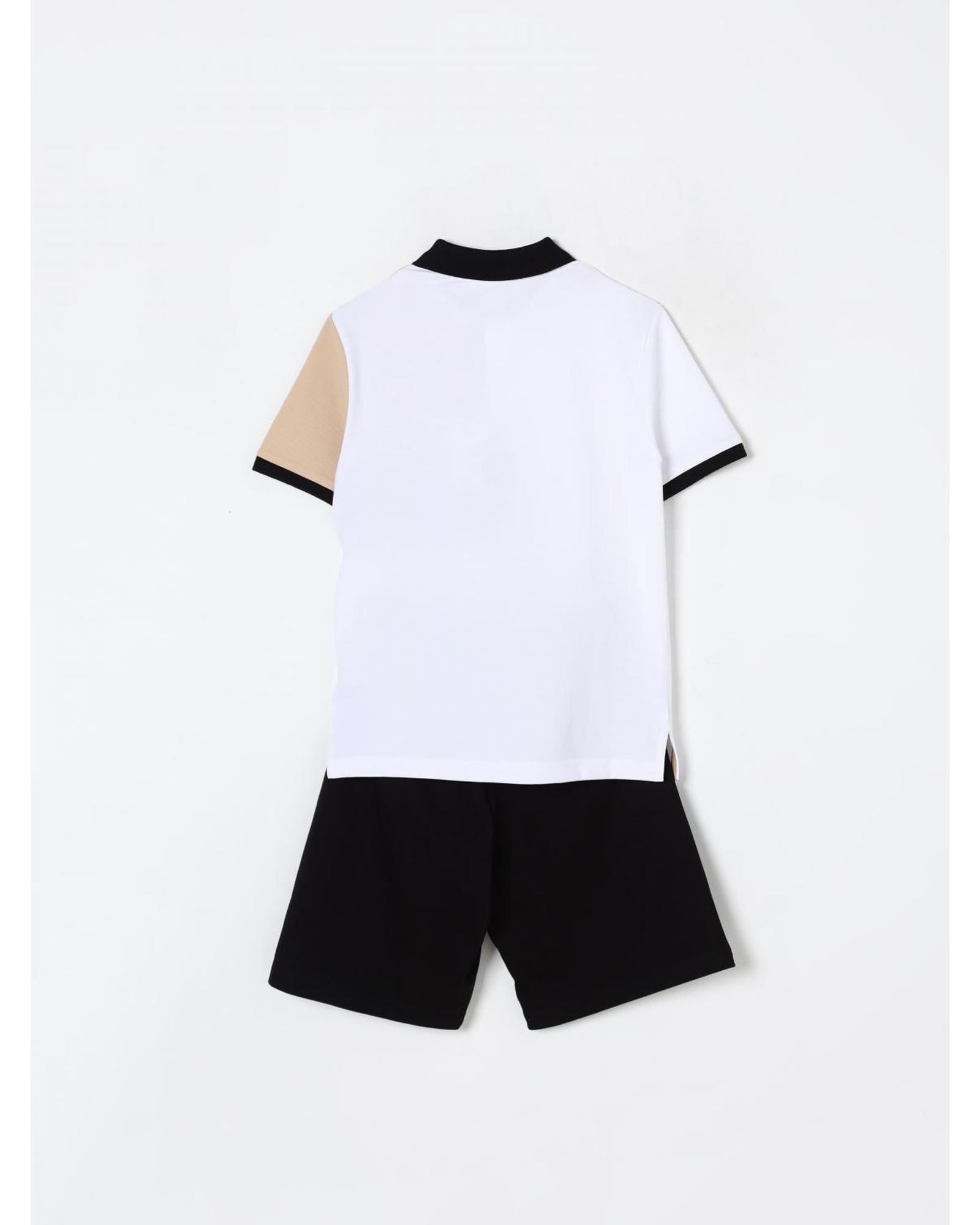 Boss Boys Polo Shirt and Shorts Set Kids White - Picture 8 of 12