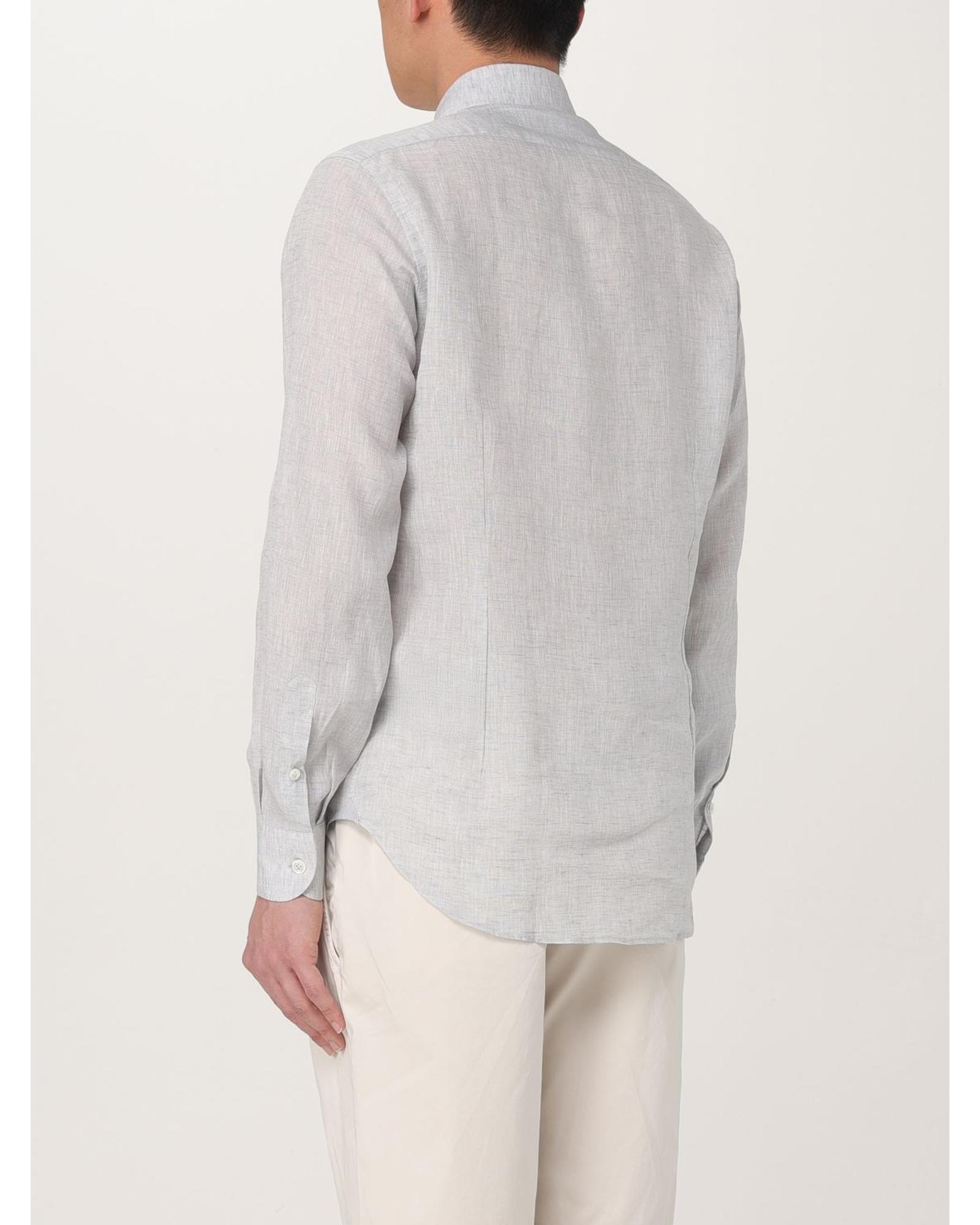 Eleventy Linen Long Sleeve Dress Shirt Men White - Picture 7 of 11