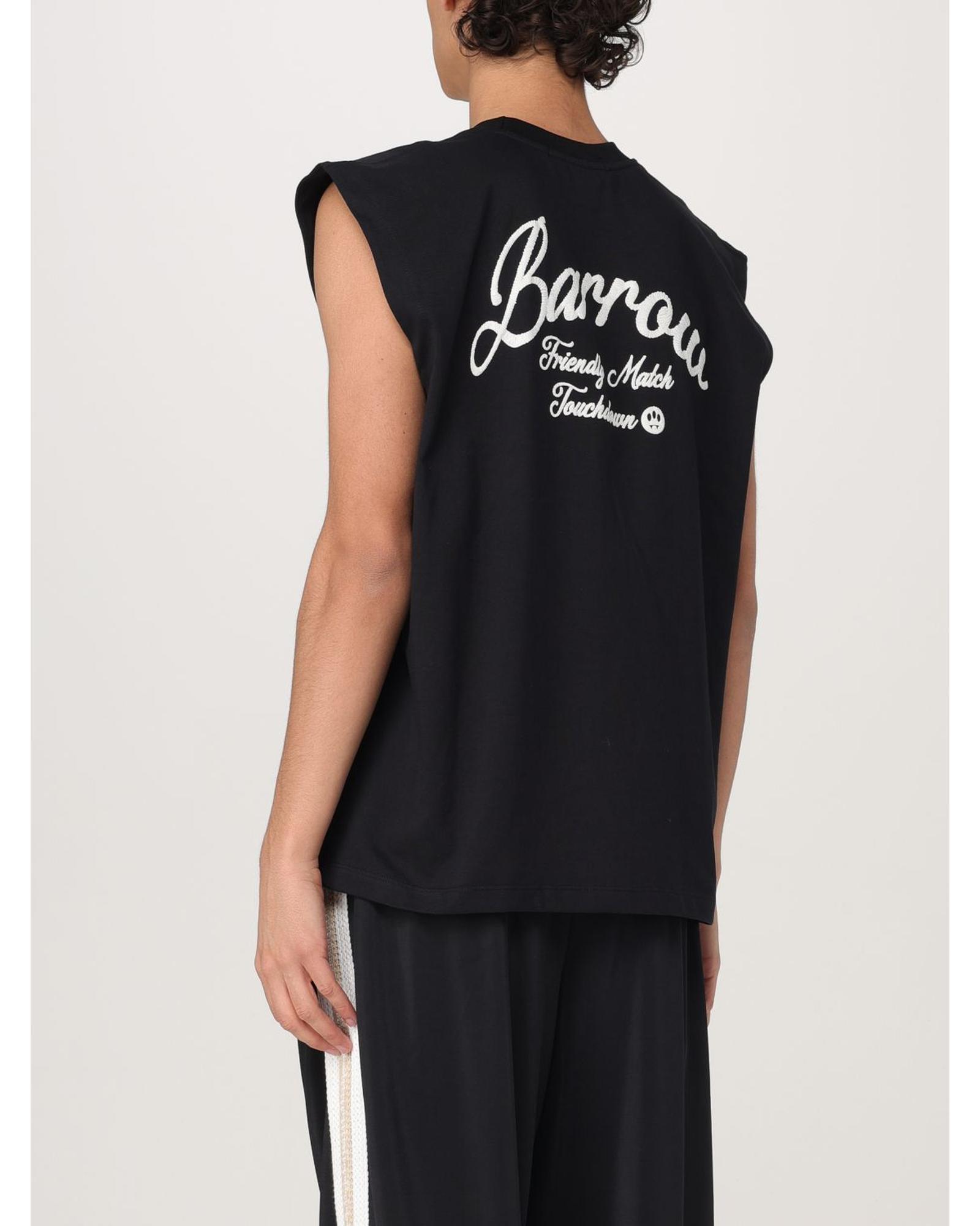 Barrow Sleeveless Graphic Tee Men Black T-Shirts - Foto 9 di 10