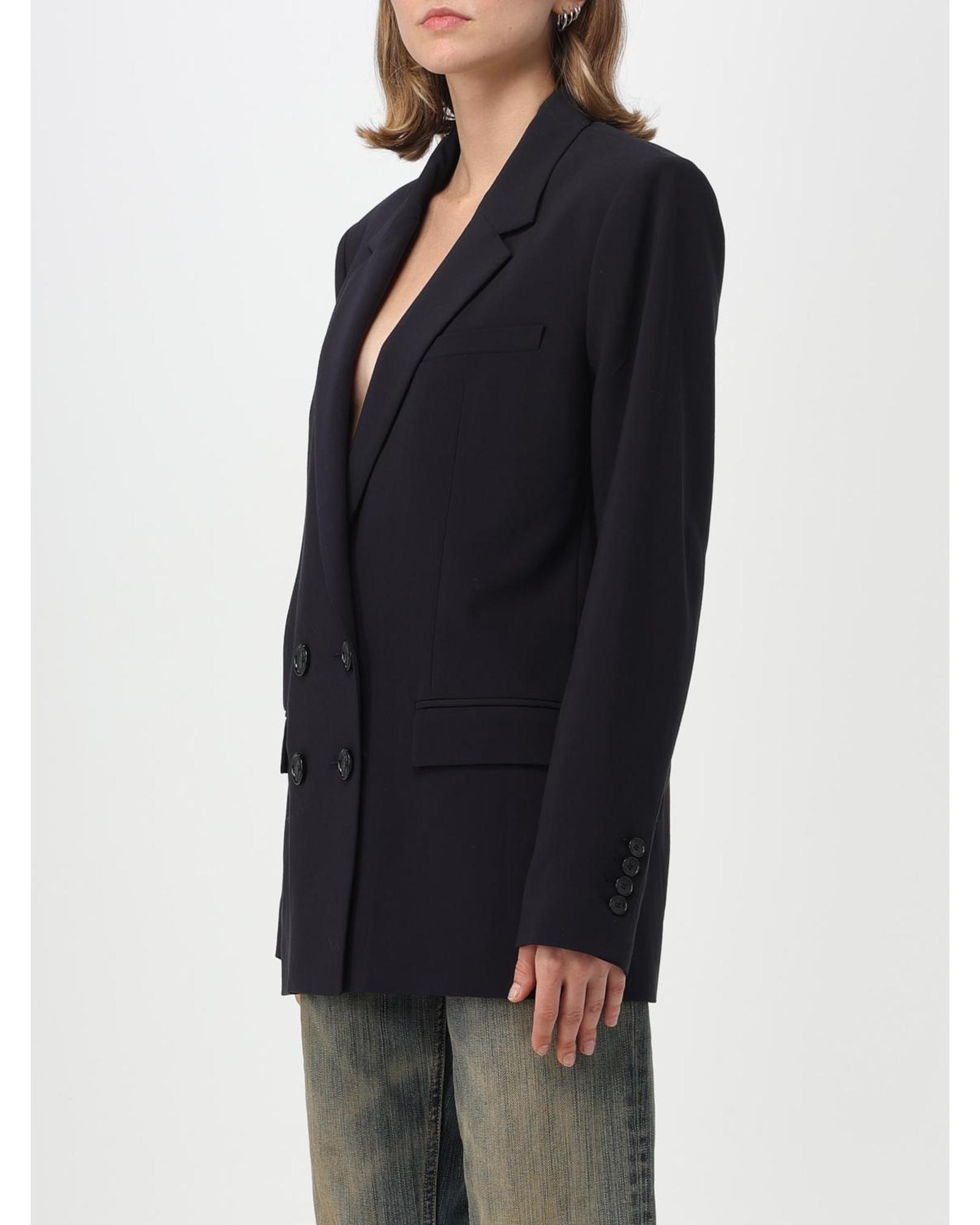 Isabel Marant Double Breasted Blazer Relaxed Fit Women Black Suits - Picture 8 of 10