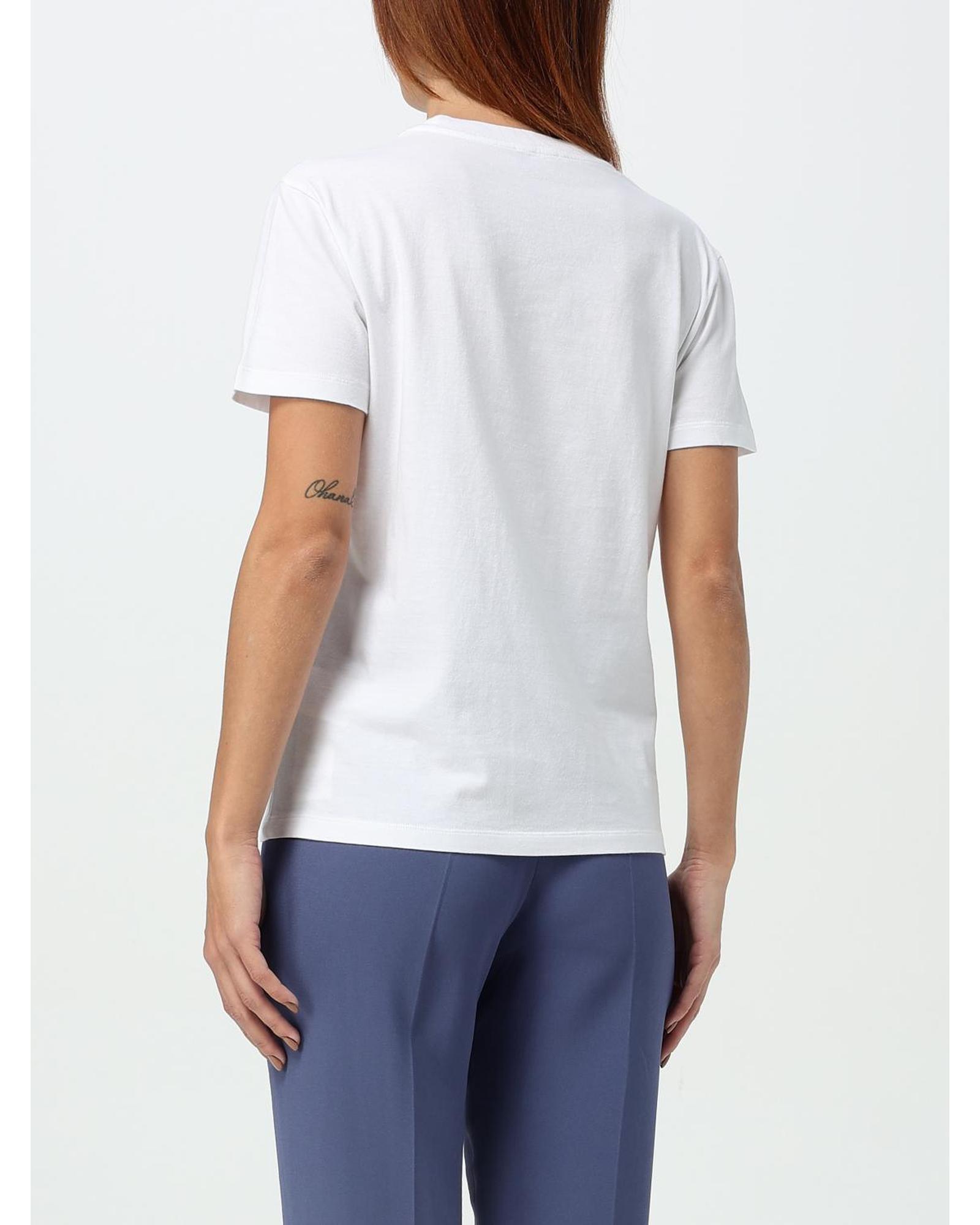 Etro Printed Short Sleeve Cotton TShirt Women White T-Shirts - Picture 19 of 26