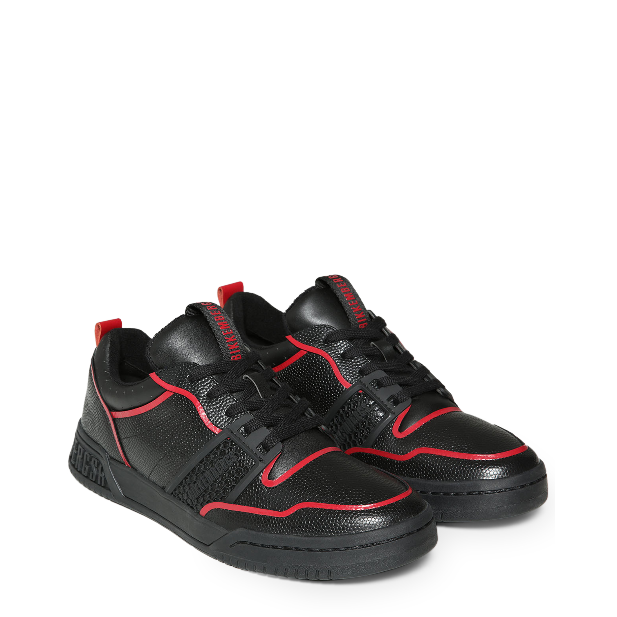 Synthetic Leather Sneakers with Rubber Sole