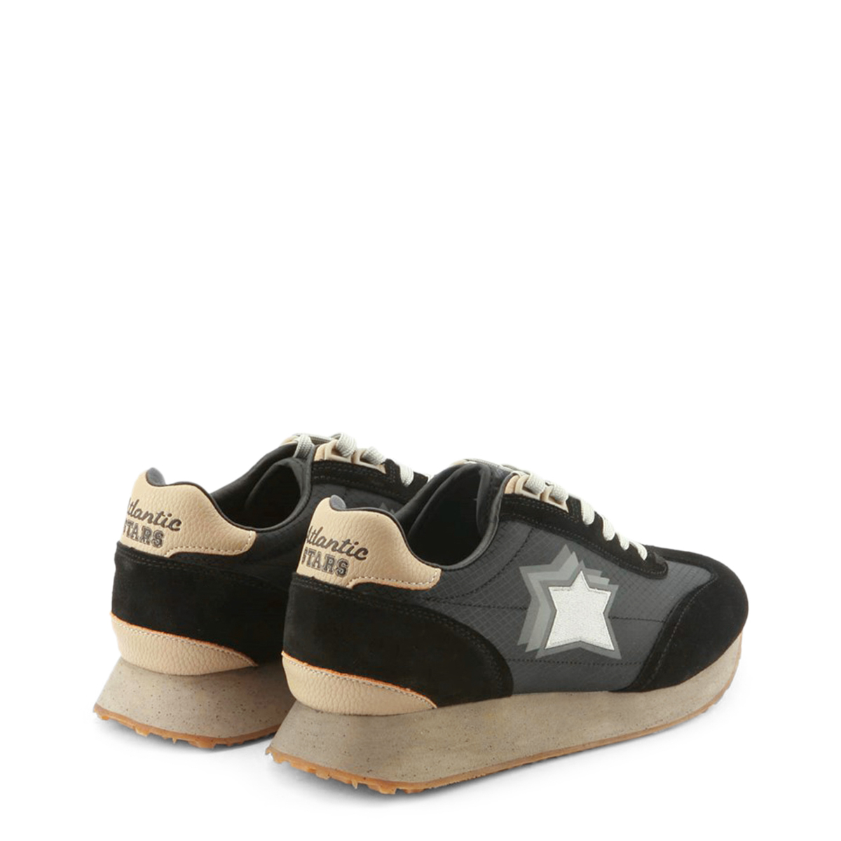 Fabric and Suede Sneakers with Rubber Sole