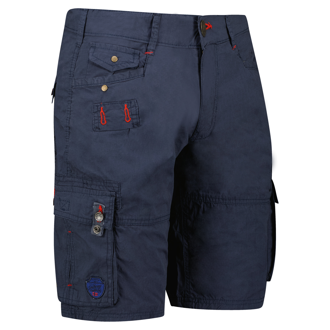 Cotton Shorts with Multiple Pockets