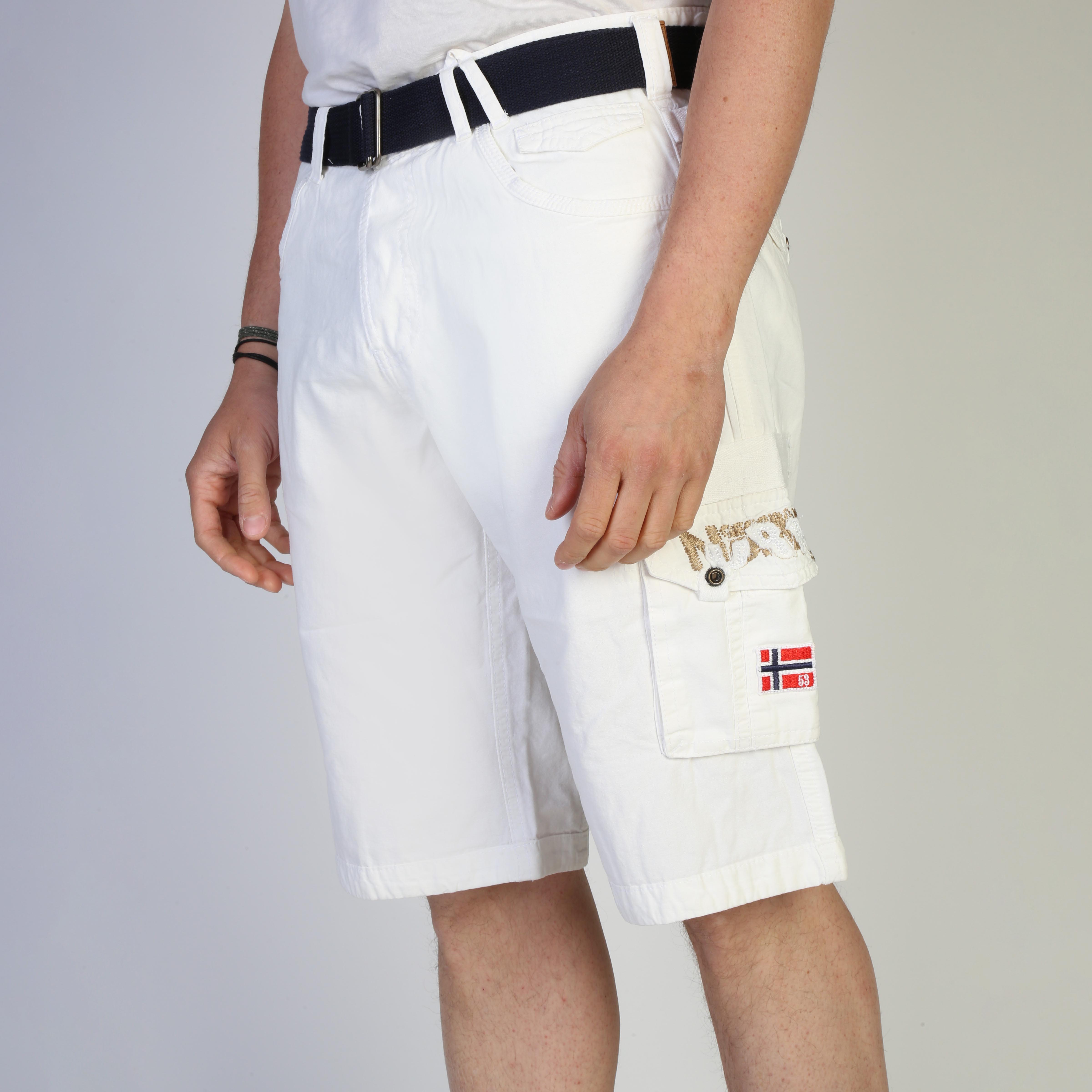 Logo-Embellished Cotton Shorts with Multiple Pockets