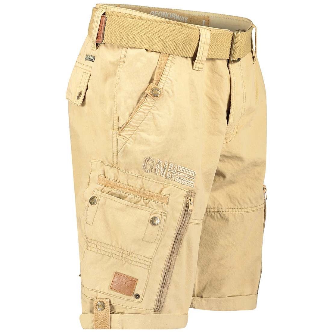 Cotton Logo Shorts with 8 Pockets