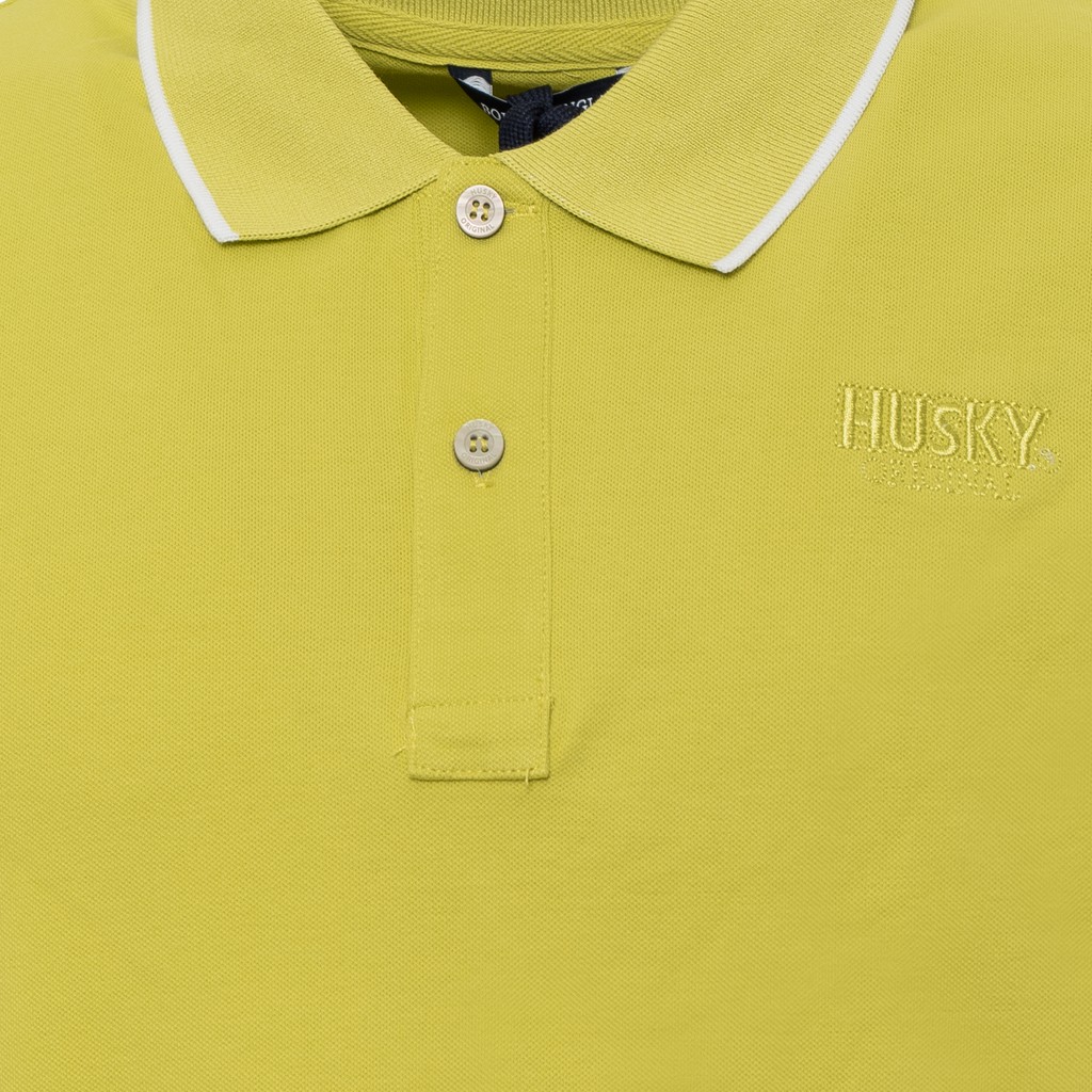 Short Sleeve Cotton Polo Shirt with Logo Detail