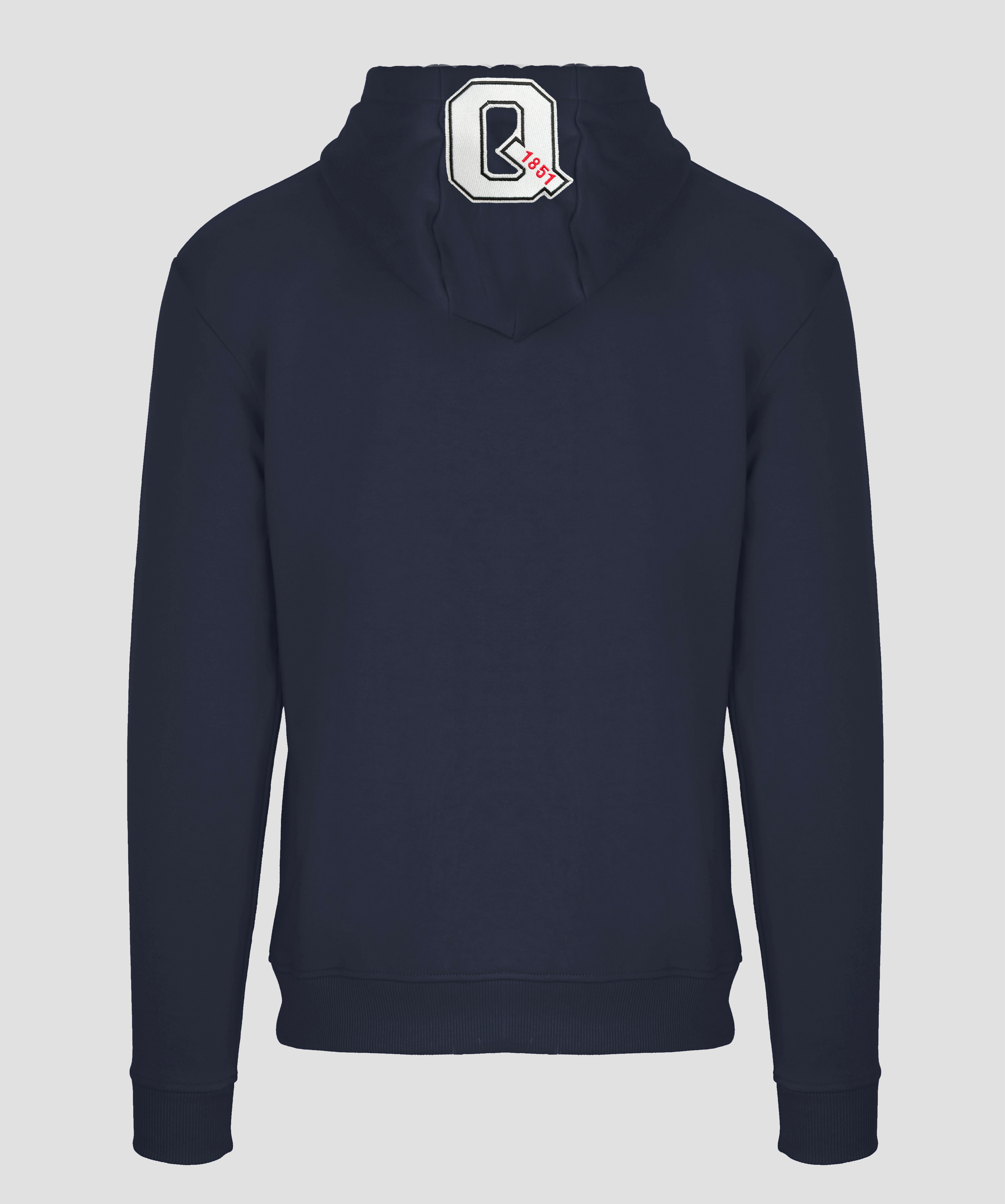 Cotton Zip-Up Sweatshirt with Logo Detail