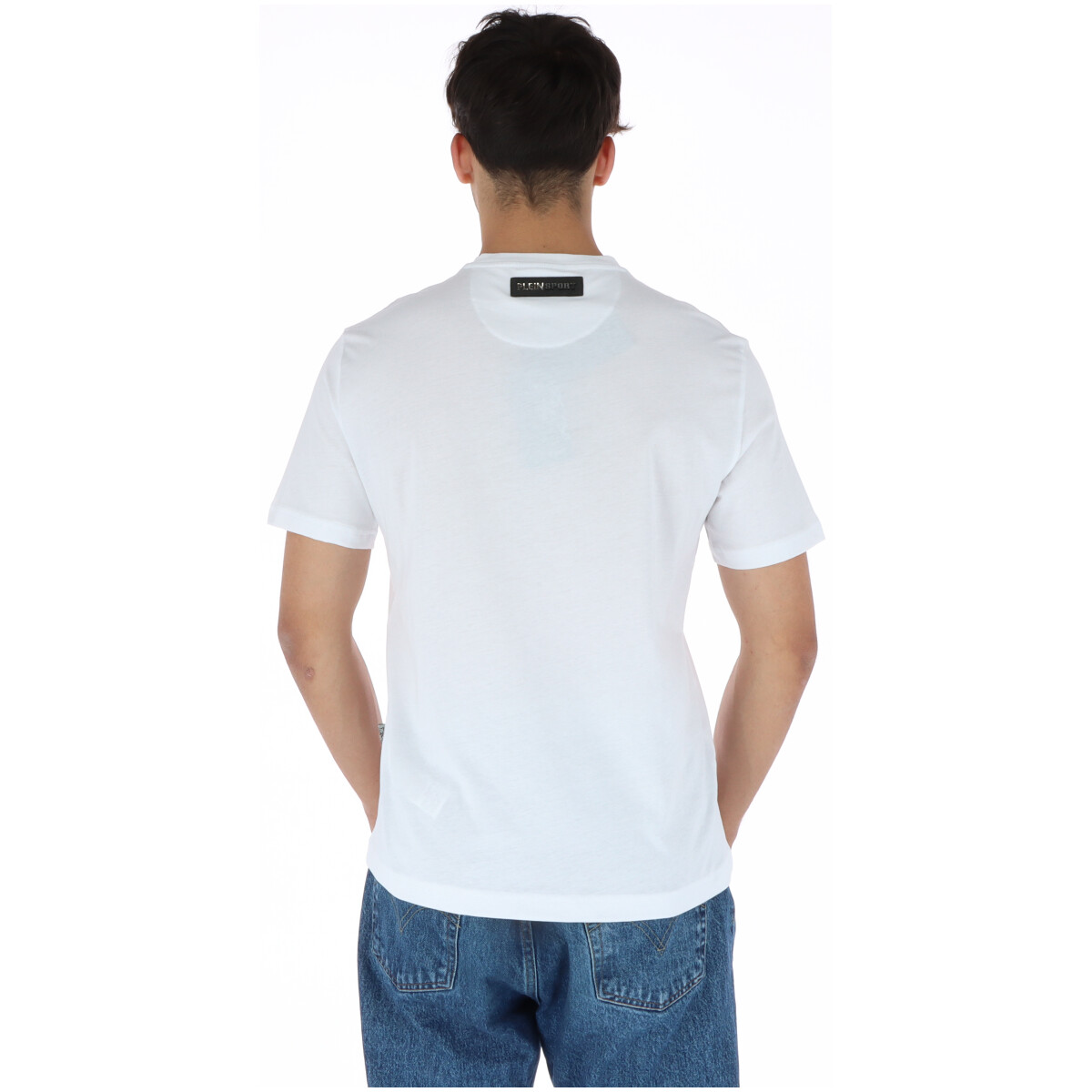 プレインスポーツタイガースクラッチホワイトTシャツ Plein Sport Tiger Head TShirt Casual Style Men White Shirts