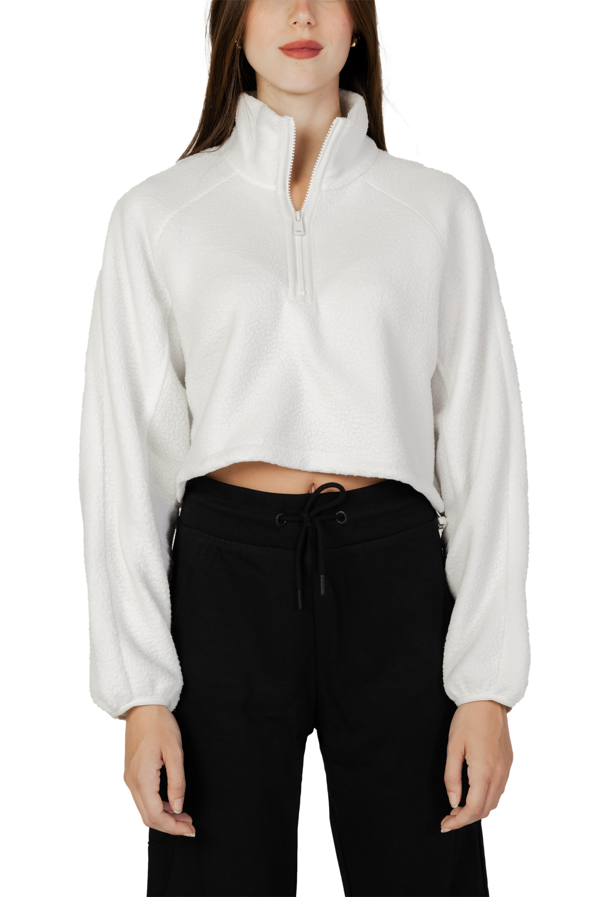 Zip-Up Sweatshirt with Turtleneck and Long Sleeves