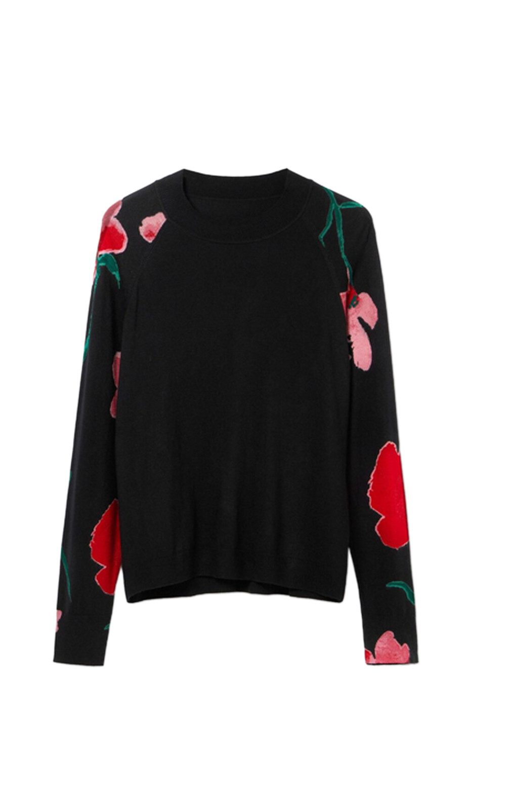 Floral Long Sleeve Knit Top