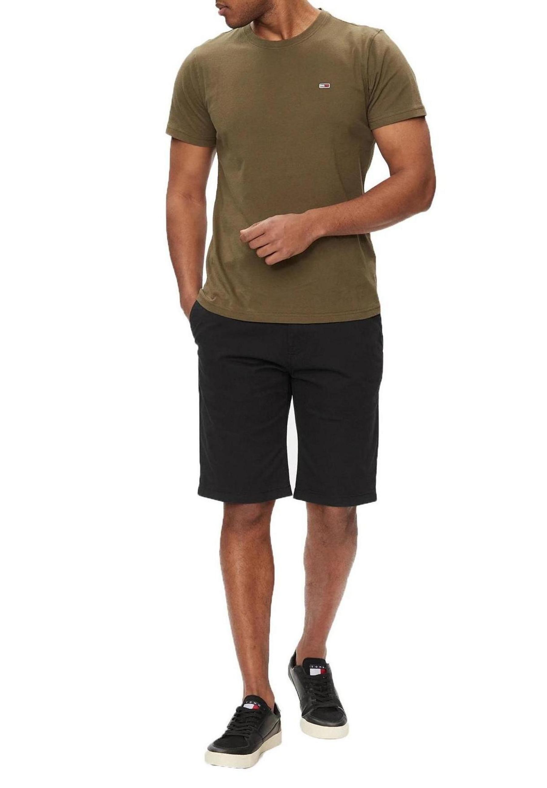 Plain  Zip and Button Fastening Shorts