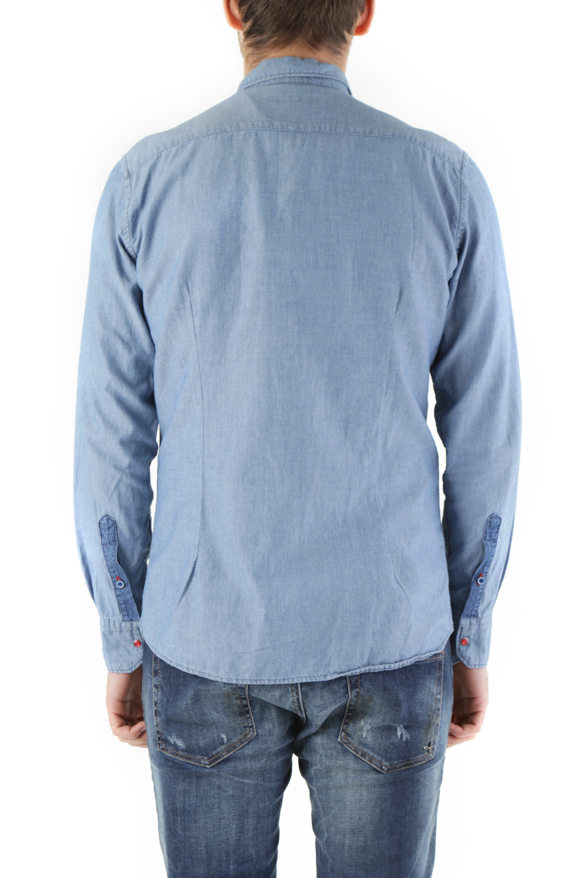 Plain Long Sleeve Shirt with Buttons