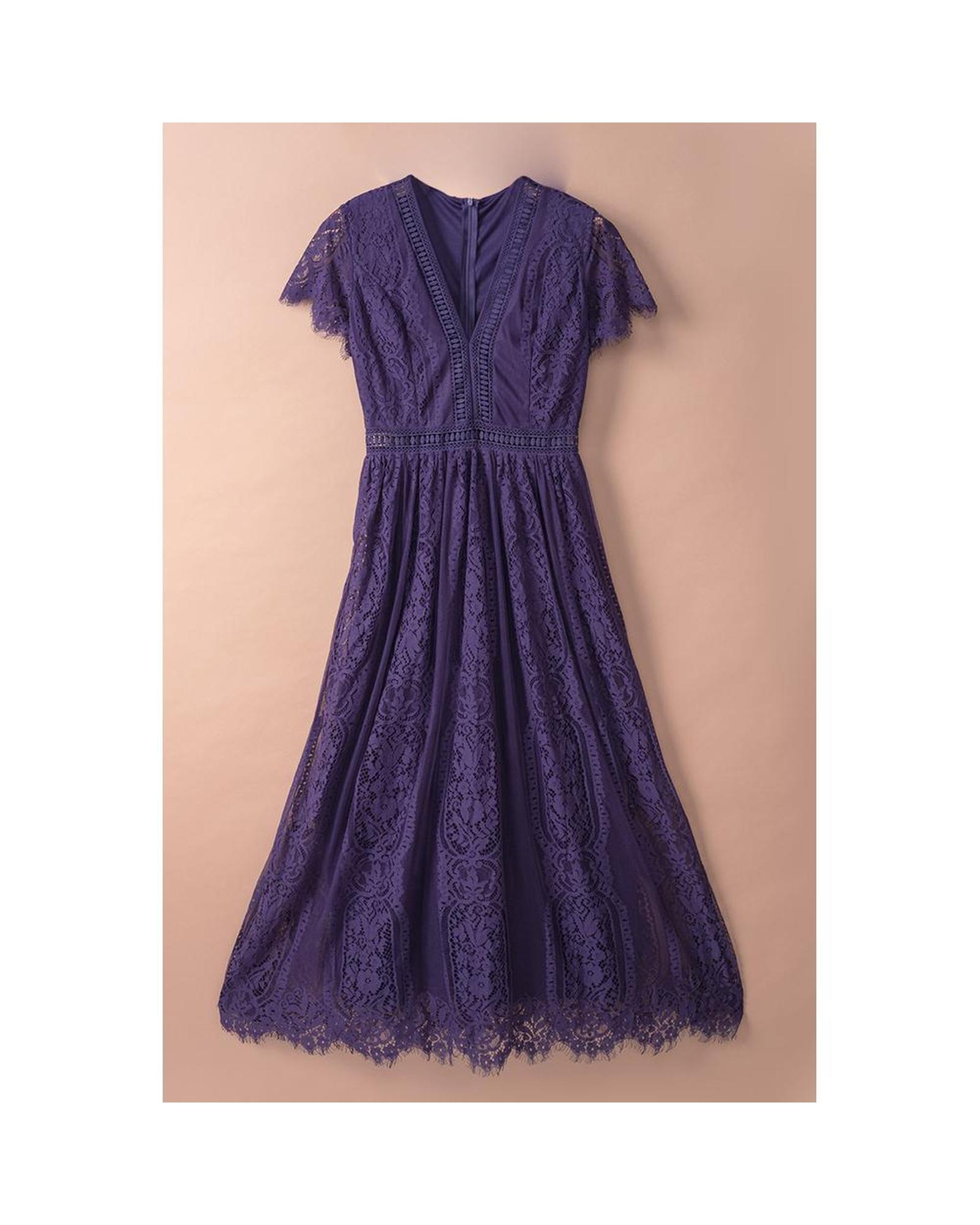 Azura Exchange Elegant Lace Maxi Dress Women Blue - Picture 16 of 48