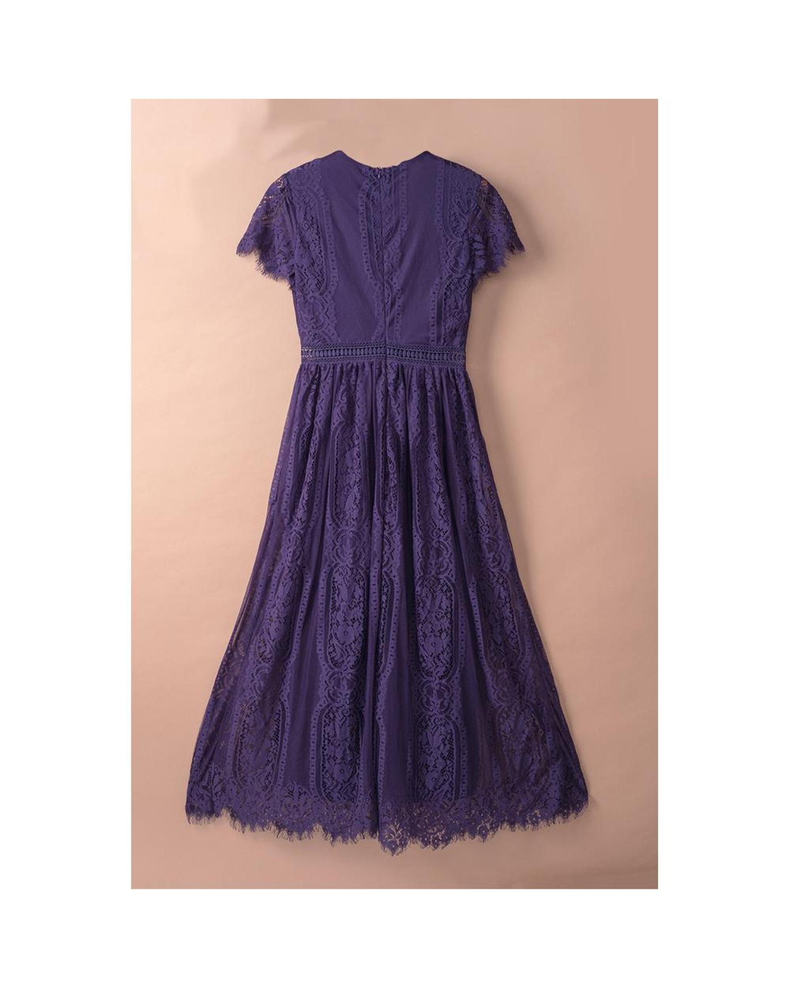 Azura Exchange Elegant Lace Maxi Dress Women Blue - Picture 21 of 48