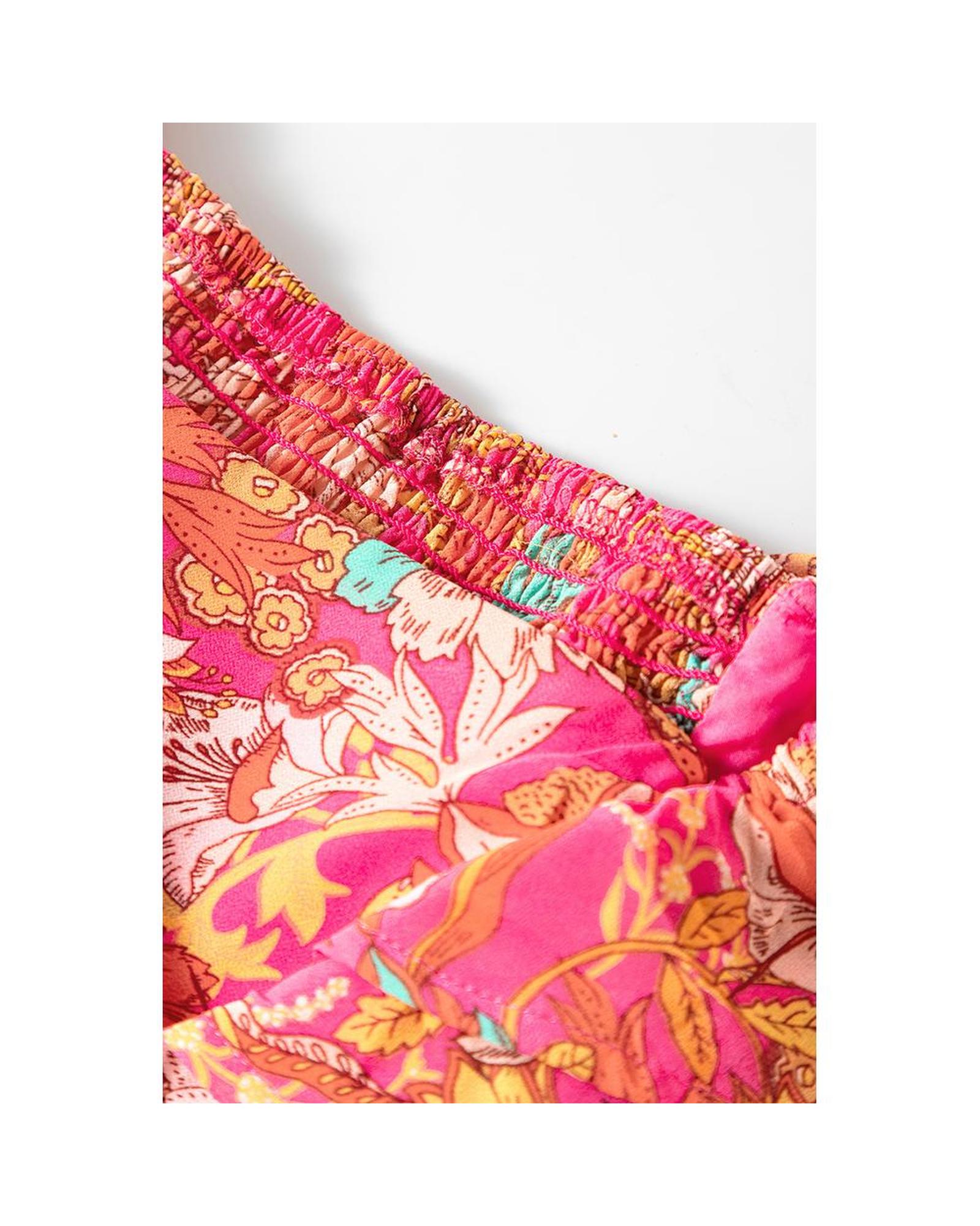 Azura Exchange Floral Print Layered Dress Women Pink Casual - Picture 27 of 28